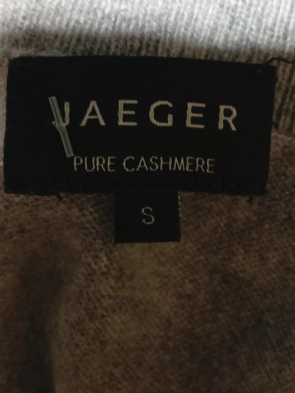 Jaeger Women's Jumper S Grey 100% Cashmere Roll Neck Pullover - Image 6