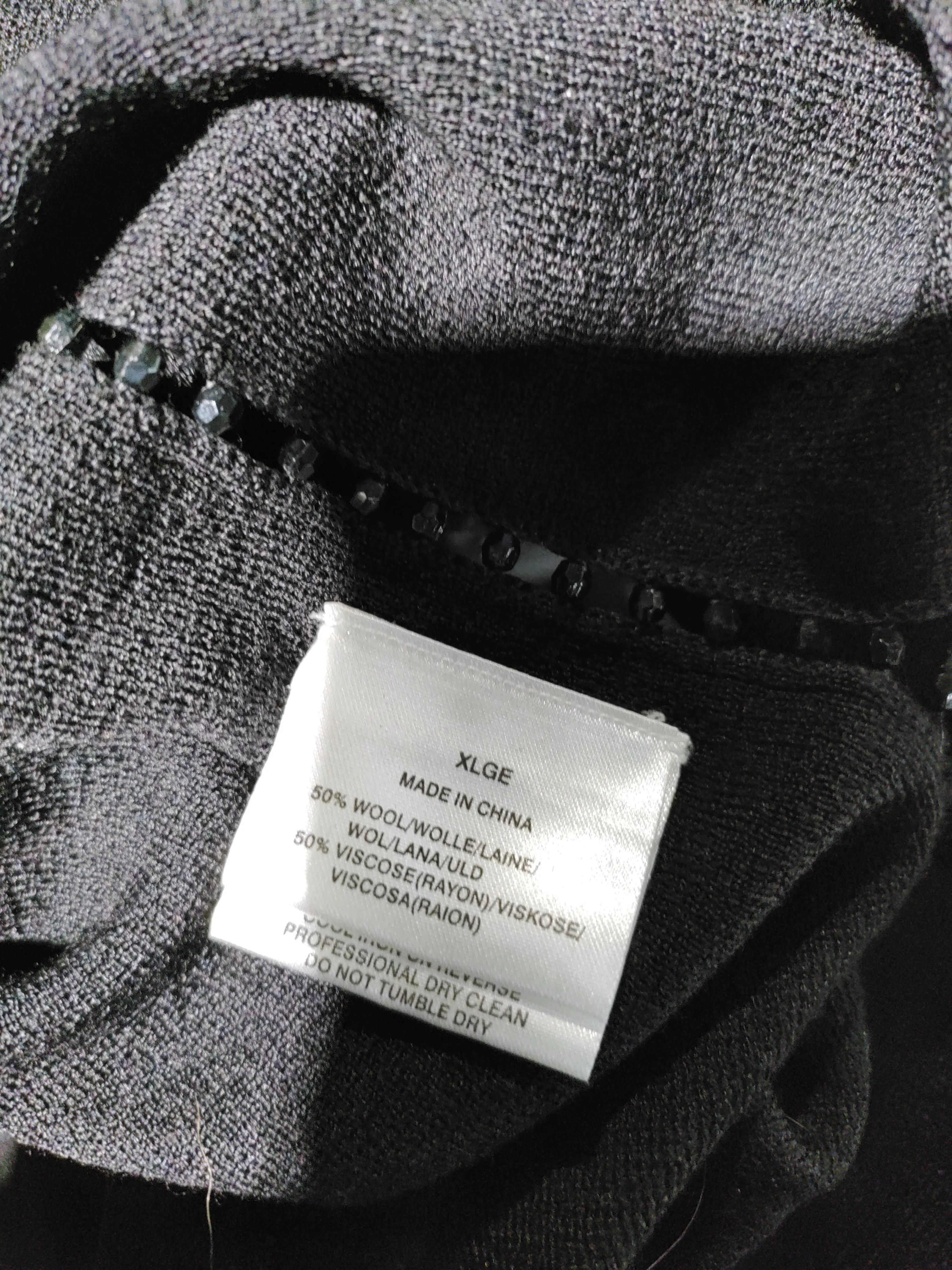 Jaeger Women's Jumper XL Black Wool with Viscose V-Neck Pullover - Image 6