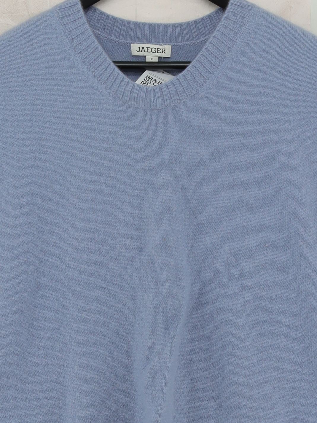 Jaeger Women's Jumper XL Blue 100% Cashmere Crew Neck Vest - Image 3