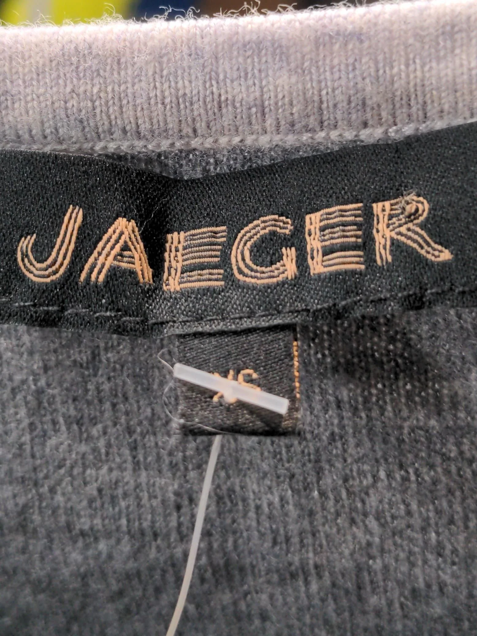 Jaeger Women's Jumper XS Multi 100% Wool Crew Neck Pullover - Image 5
