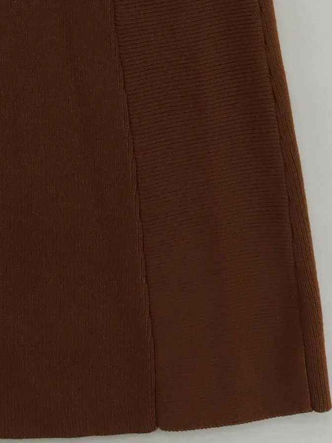 Jaeger Women's Midi Skirt S Brown 100% Wool Midi A-Line - Image 4