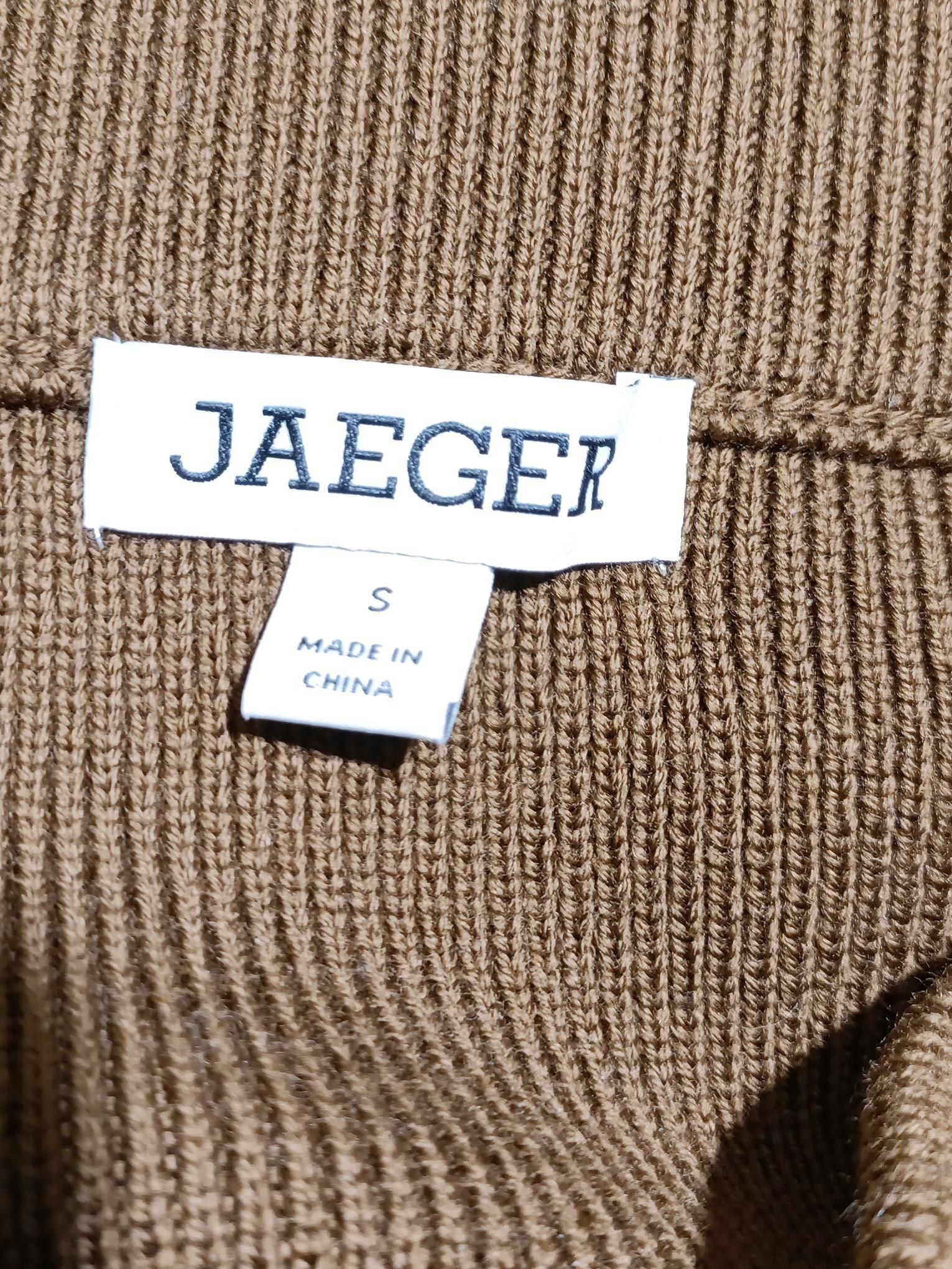 Jaeger Women's Midi Skirt S Brown 100% Wool Midi A-Line - Image 5