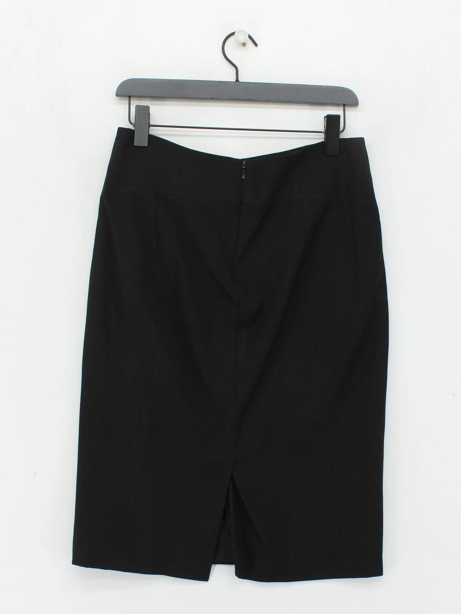 Jaeger Women's Midi Skirt UK 12 Black 100% Other Midi Straight & Pencil - Image 2