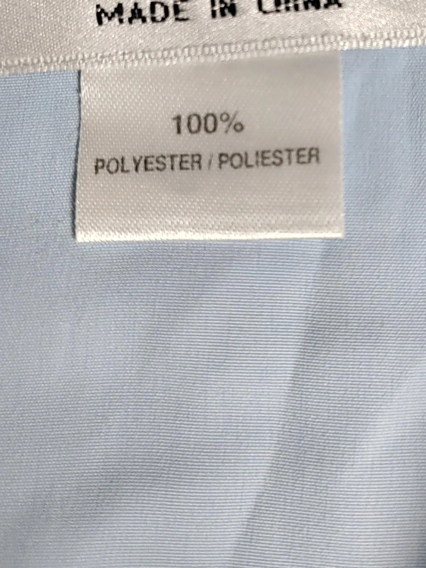 Jaeger Women's Shirt M Blue 100% Polyester Long Sleeve Collared Basic - Image 6