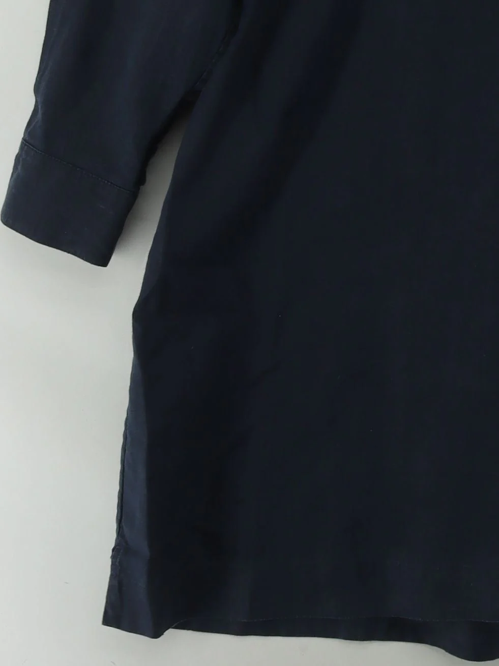 Jaeger Women's Shirt UK 16 Blue 100% Linen Long Sleeve Collared Basic - Image 4