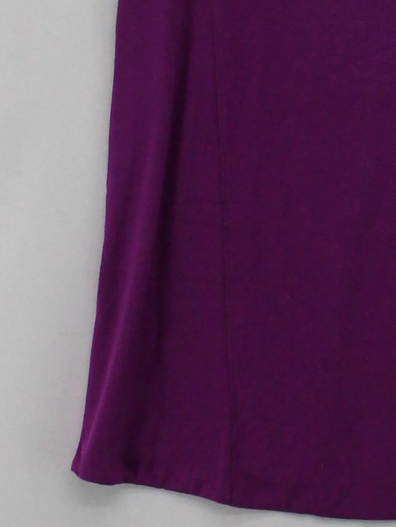 Jaeger Women's T-Shirt M Purple Viscose with Elastane Basic - Image 4