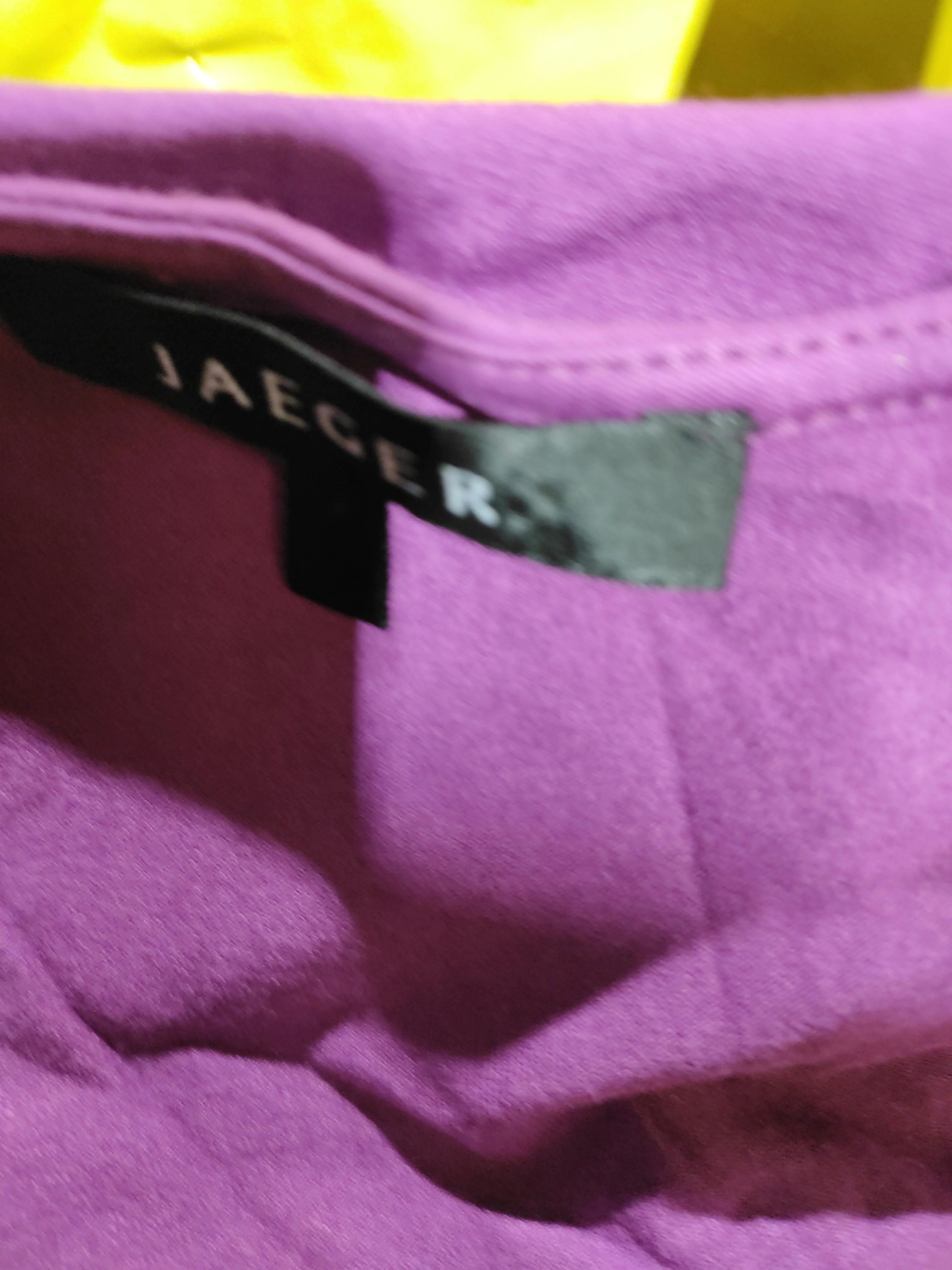 Jaeger Women's T-Shirt M Purple Viscose with Elastane Basic - Image 5