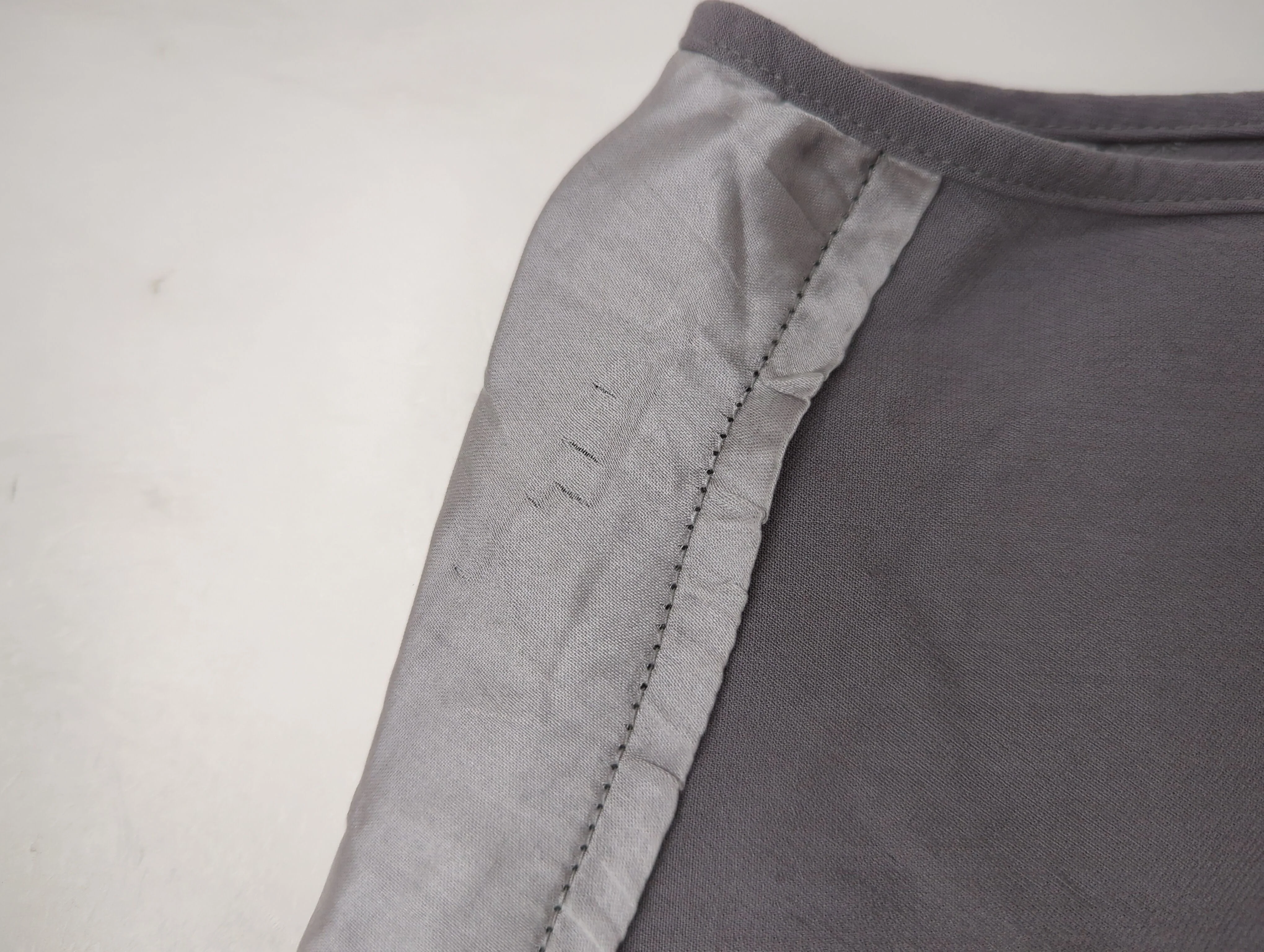 Jaeger Women's Top UK 14 Grey Viscose with Elastane, Silk Basic - Image 5