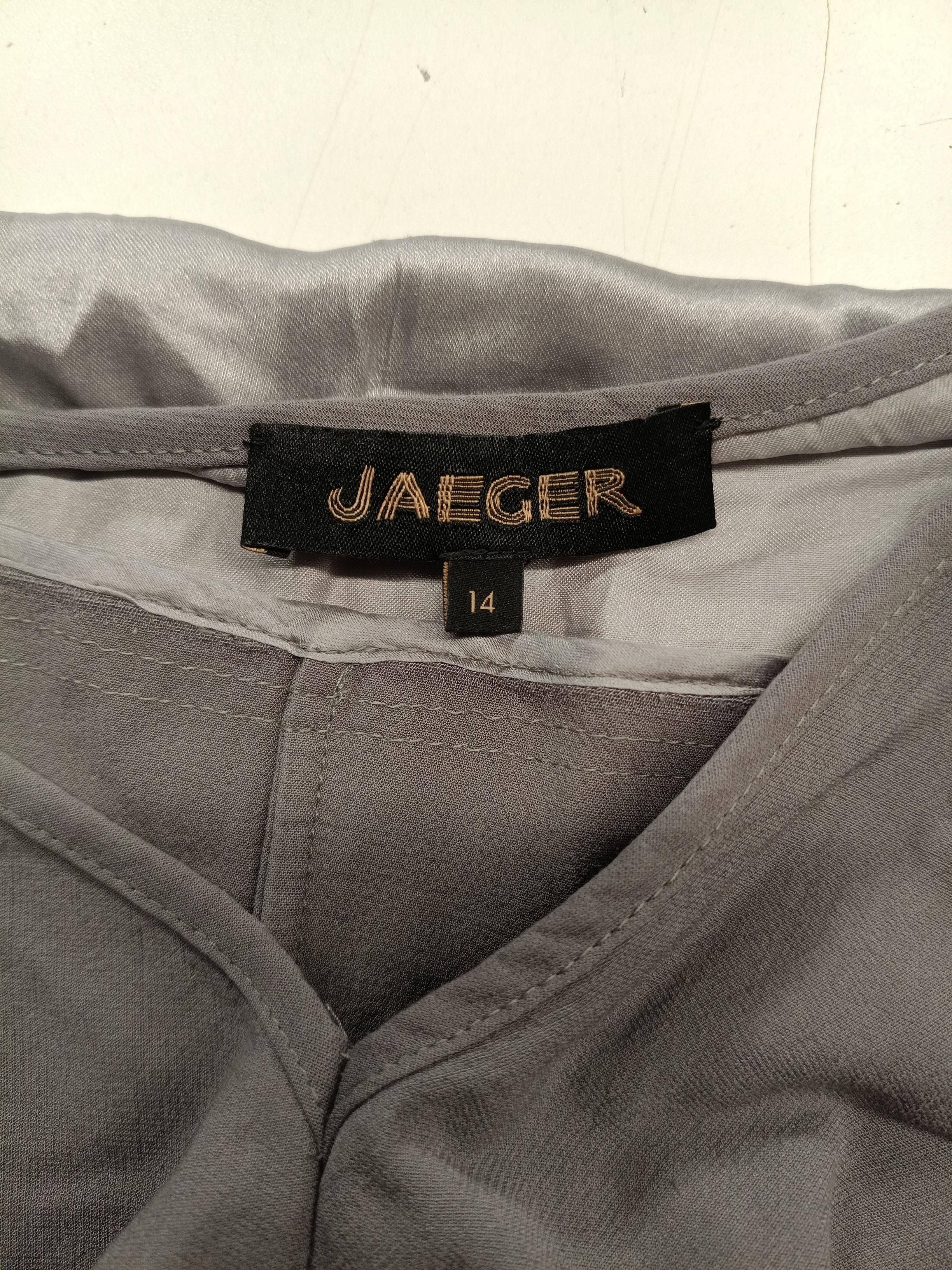 Jaeger Women's Top UK 14 Grey Viscose with Elastane, Silk Basic - Image 6