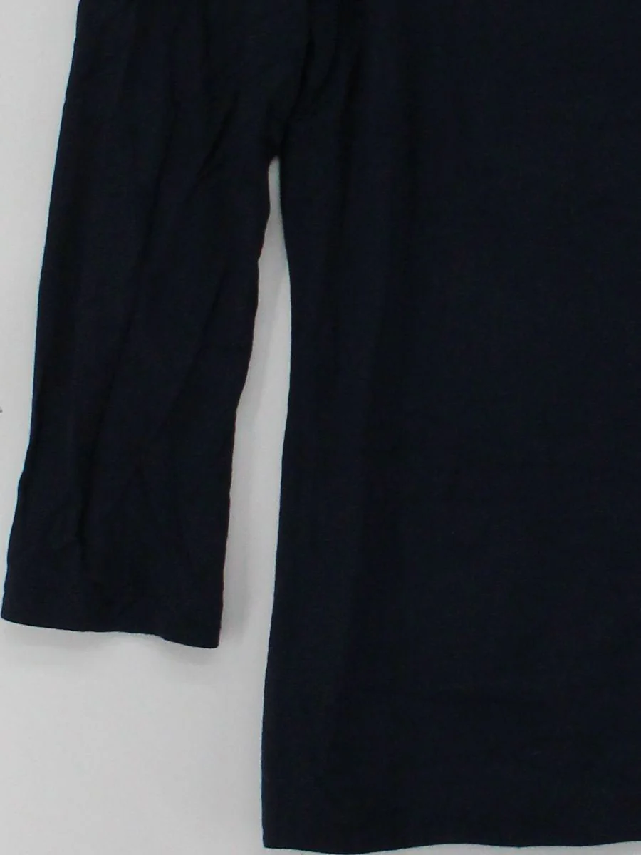Jaeger Women's Top XS Blue Viscose with Elastane 3/4 Sleeve Round Neck Basic - Image 4