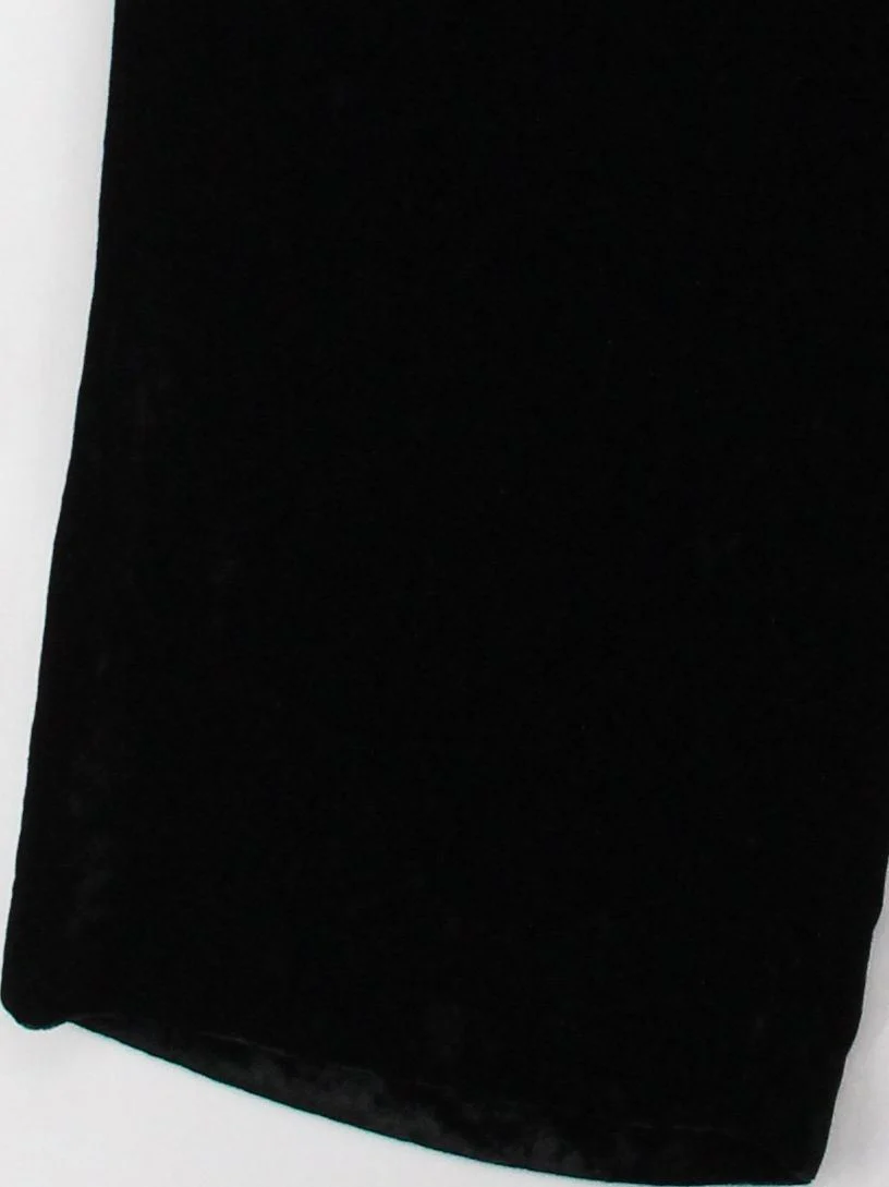 Jaeger Women's Trousers UK 10 Black Viscose with Silk, Polyester Wide-Leg Capri - Image 4