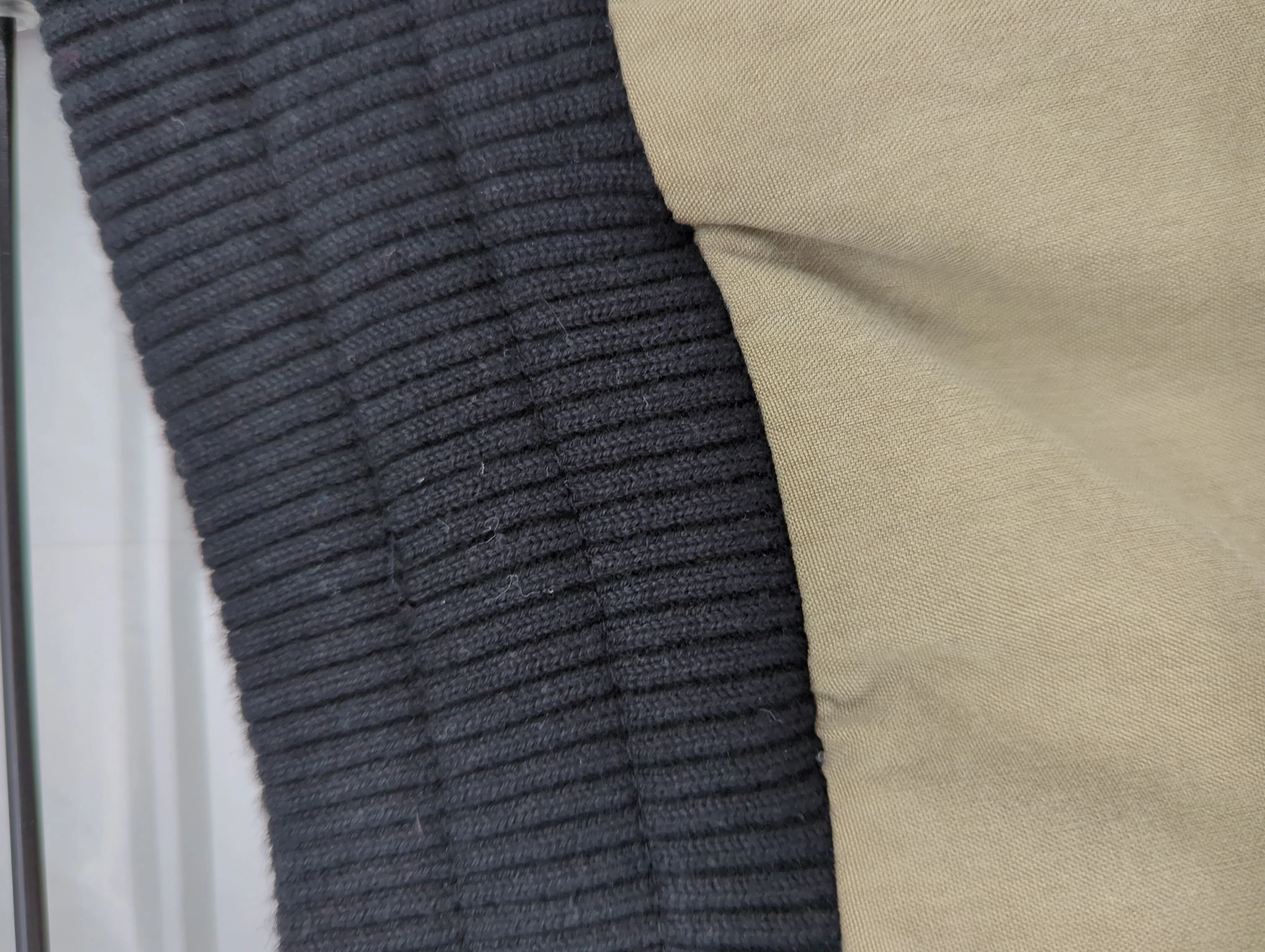 Jaeger Women's Trousers UK 12 Tan Silk with Cotton, Elastane Straight Capri - Image 5