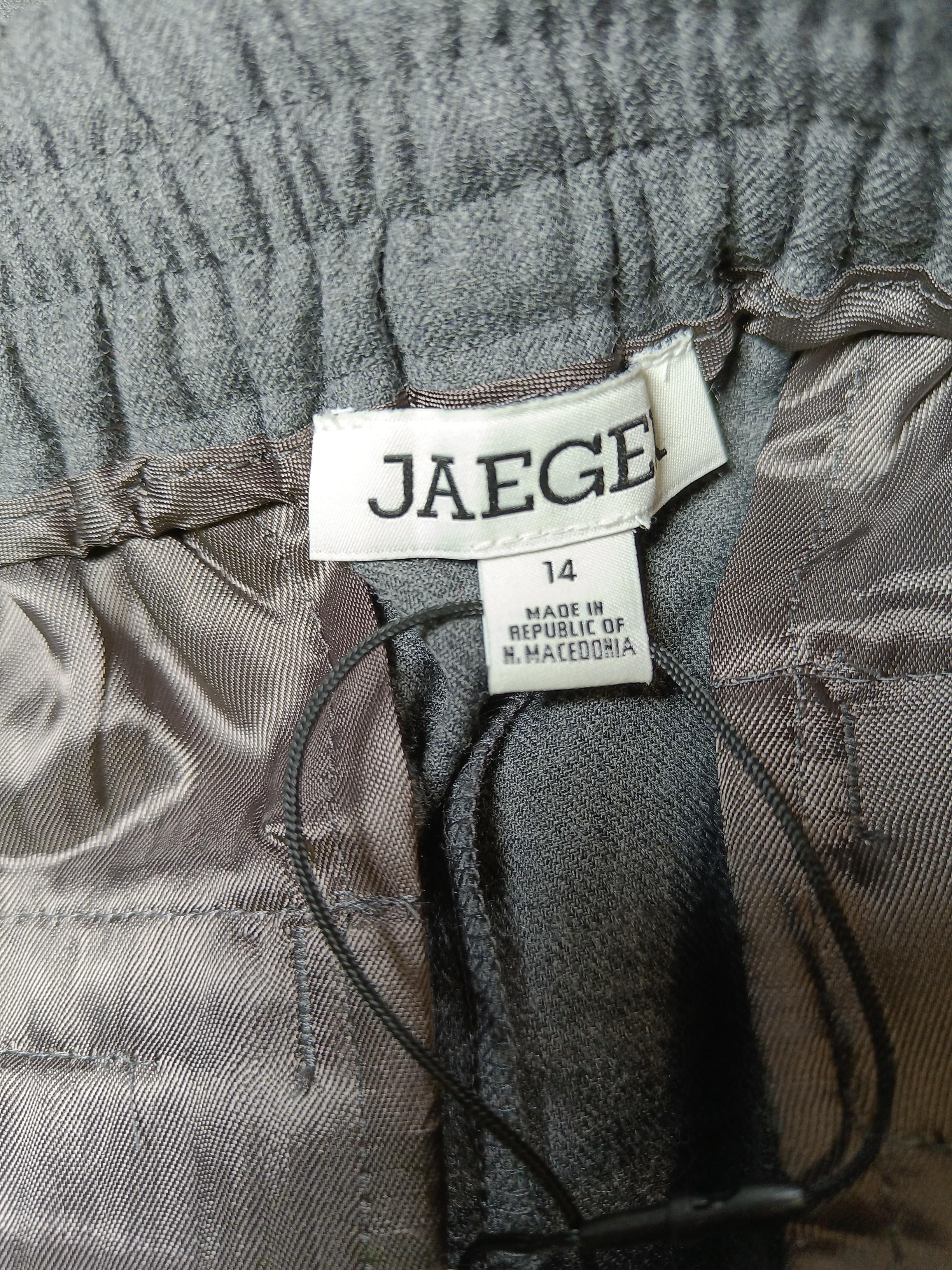 Jaeger Women's Trousers UK 14 Grey 100% Other Straight Cropped - Image 5