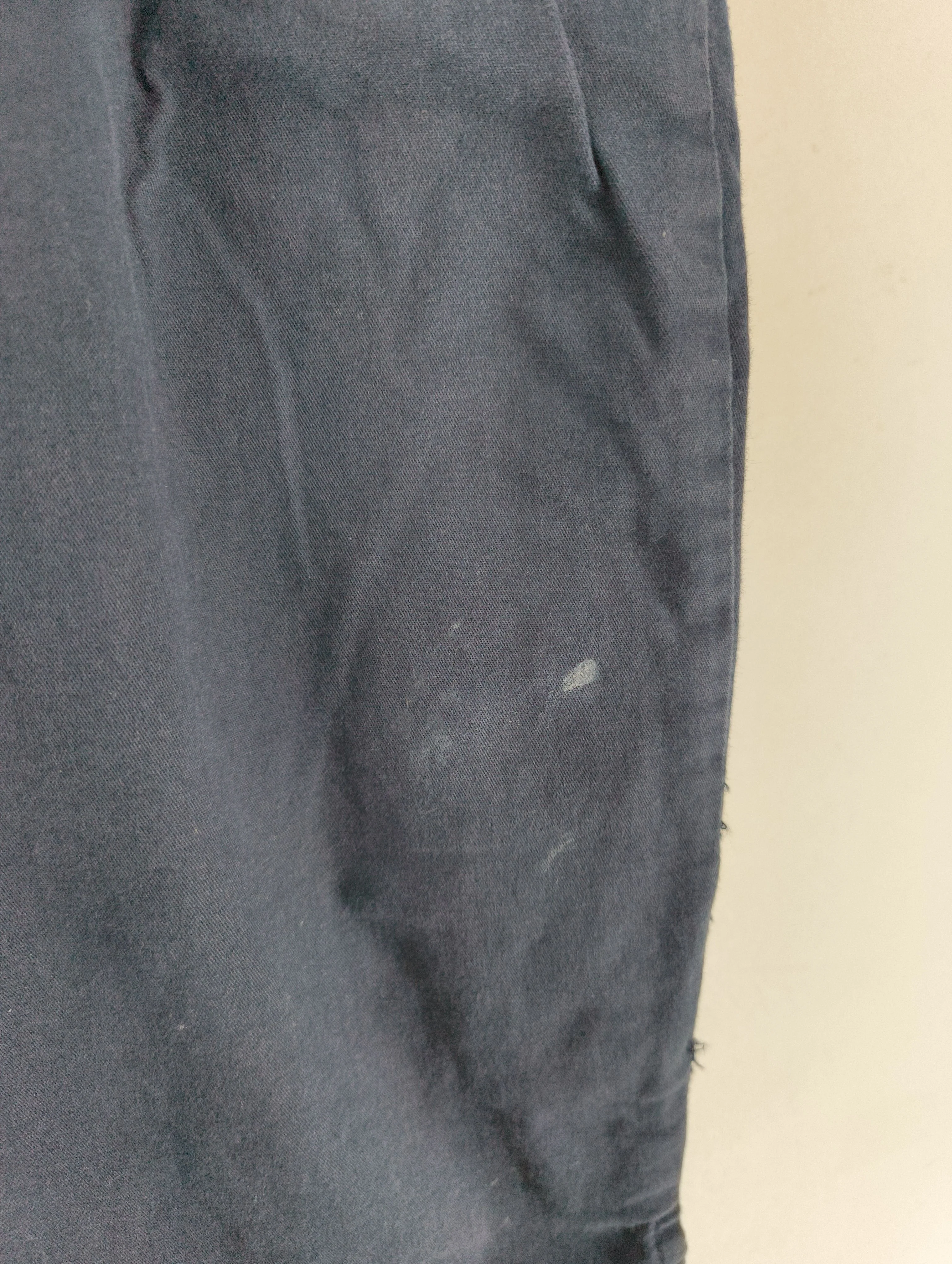 Jaeger Women's Trousers UK 16 Blue Cotton with Elastane Straight Capri - Image 5