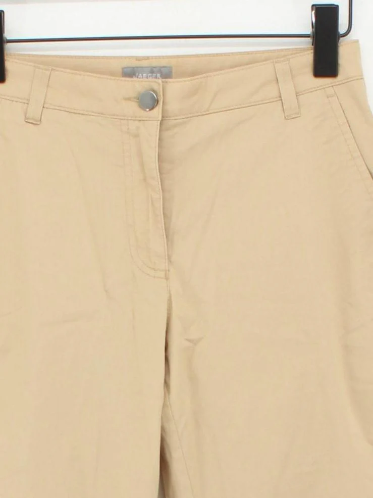 Jaeger Women's Trousers UK 8 Tan Cotton with Elastane Tapered Chino - Image 3