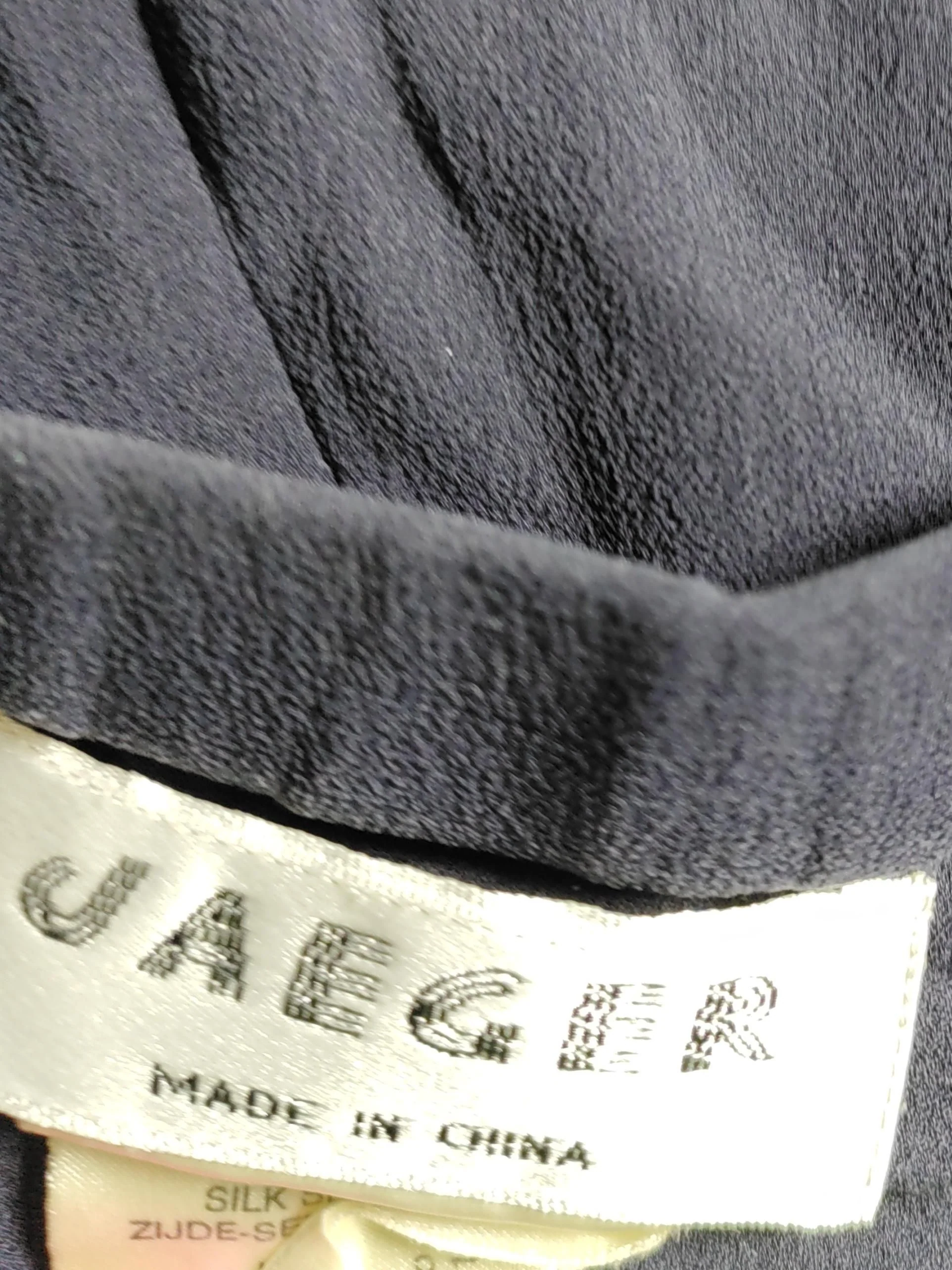 Jaeger Women's Trousers XXL Blue 100% Silk Wide-Leg Sweatpants - Image 5