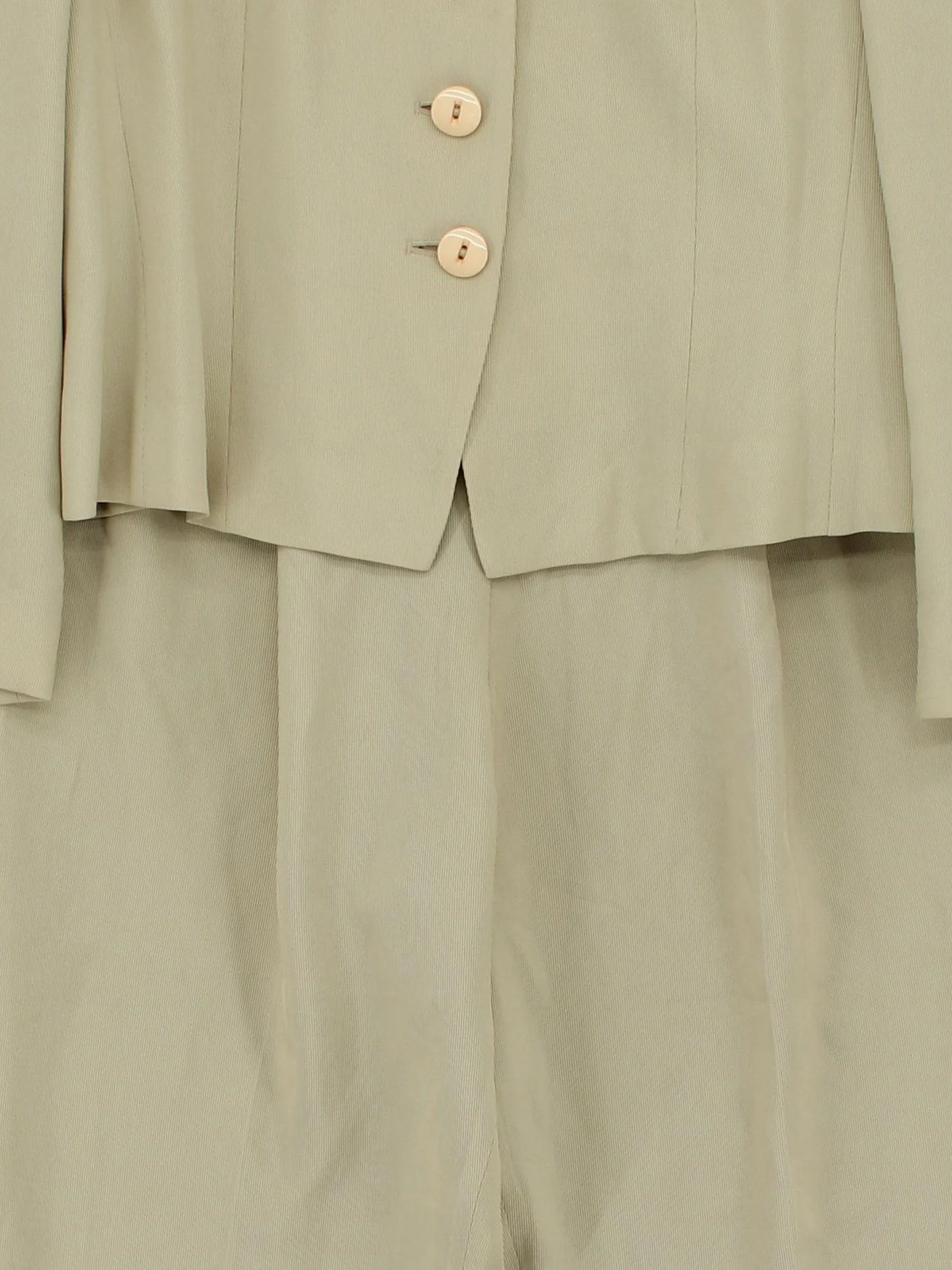 Jaeger Women's Two Piece Suit UK 14 Tan Acetate with Polyester Trouser Suit - Image 3