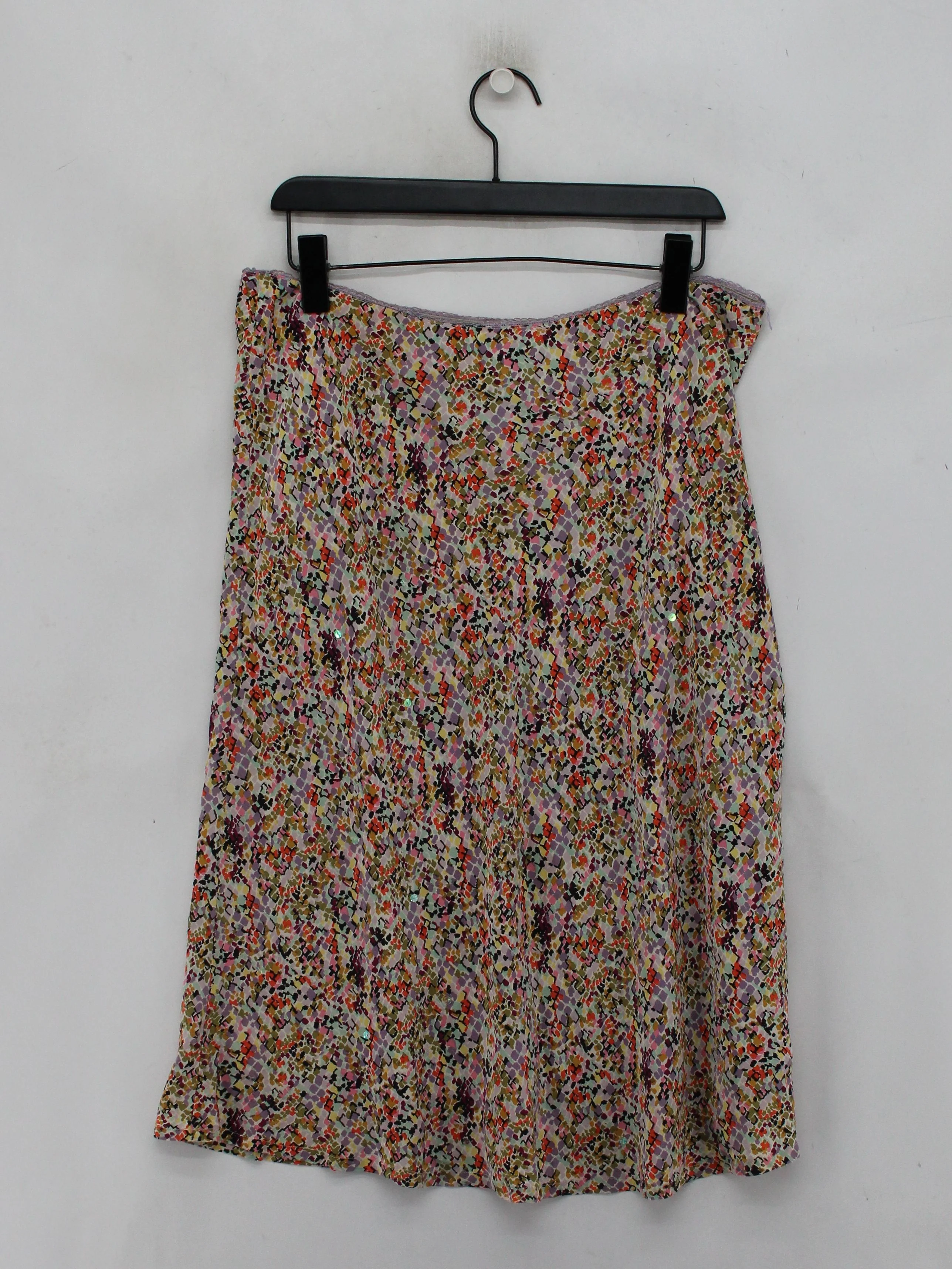 JAG Women's Mini Skirt UK 16 Multi Floral Silk with Nylon Short Mini - Image 2