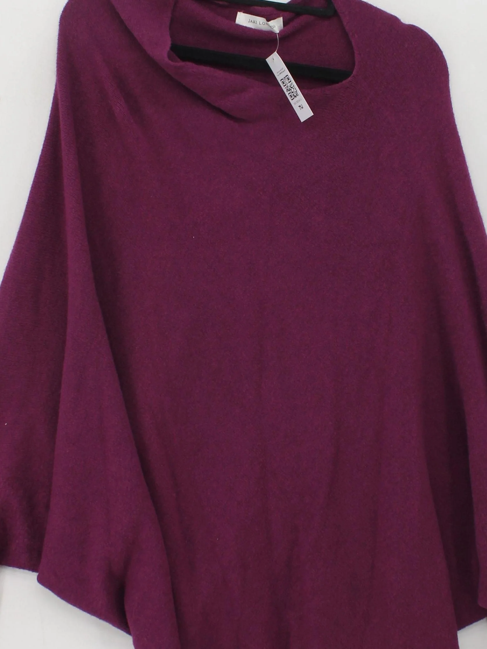 JAKI LONDON Women's Coat L Purple Viscose with Polyester, Polyamide Overcoat - Image 3