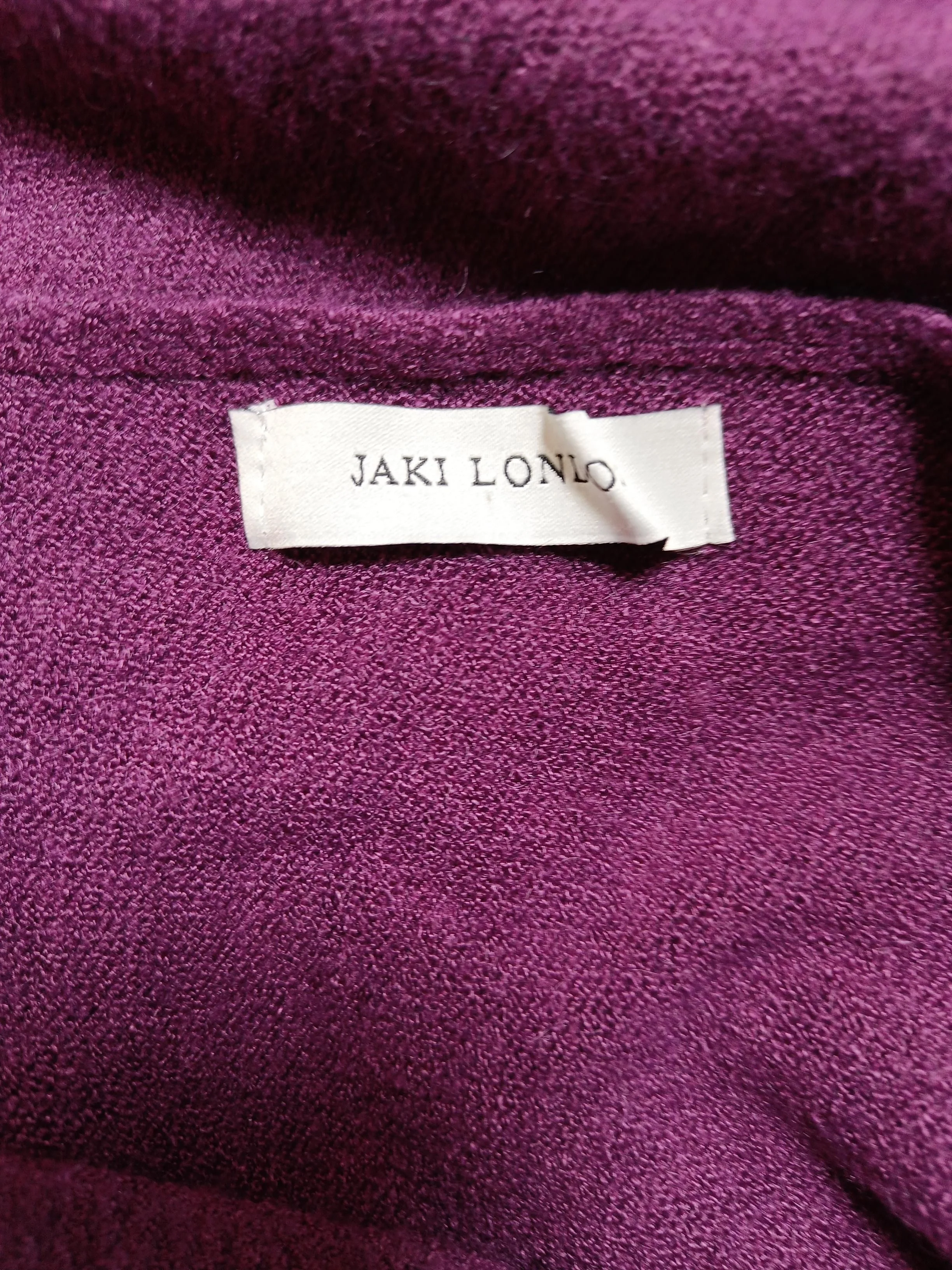 JAKI LONDON Women's Coat L Purple Viscose with Polyester, Polyamide Overcoat - Image 5