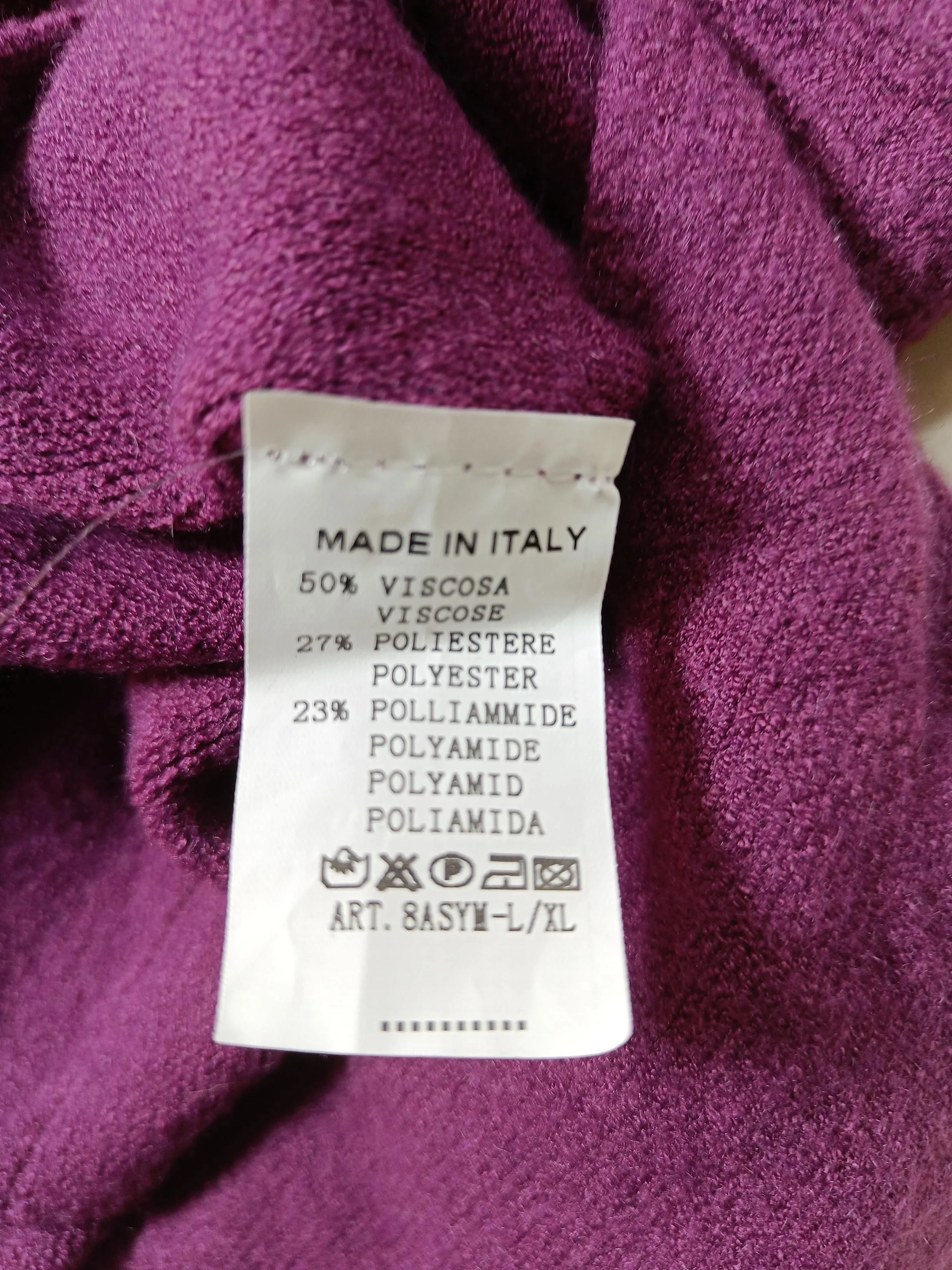 JAKI LONDON Women's Coat L Purple Viscose with Polyester, Polyamide Overcoat - Image 6
