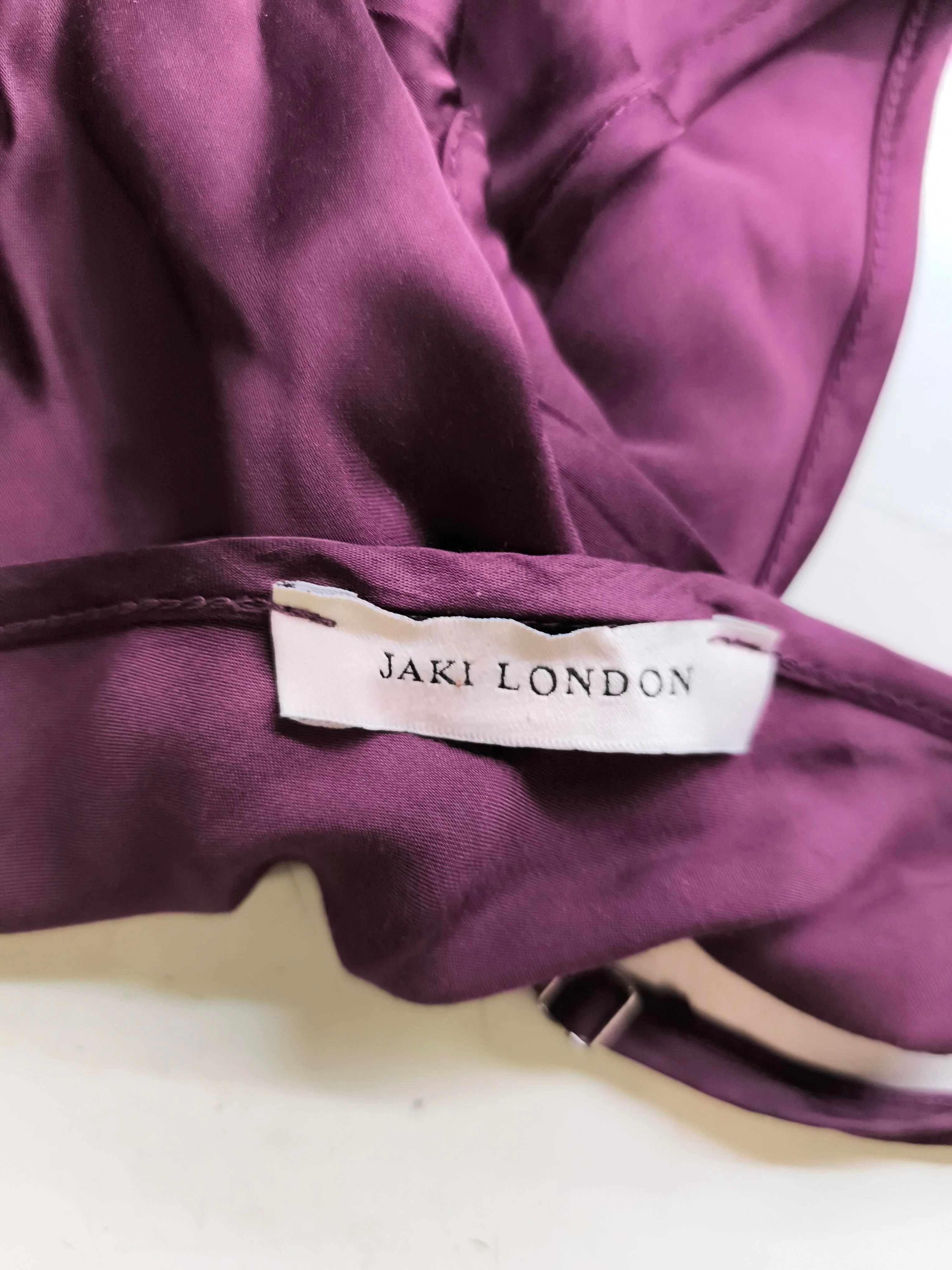JAKI LONDON Women's Jumpsuit S Purple 100% Viscose Wide-Leg Jumpsuit - Image 5