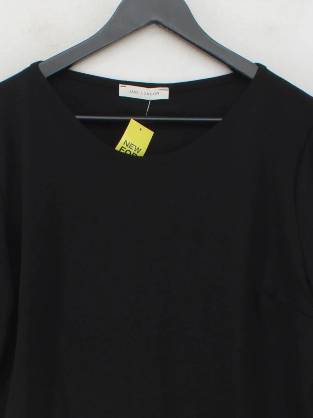 JAKI LONDON Women's Top XL Black Viscose with Nylon, Elastane Basic - Image 3