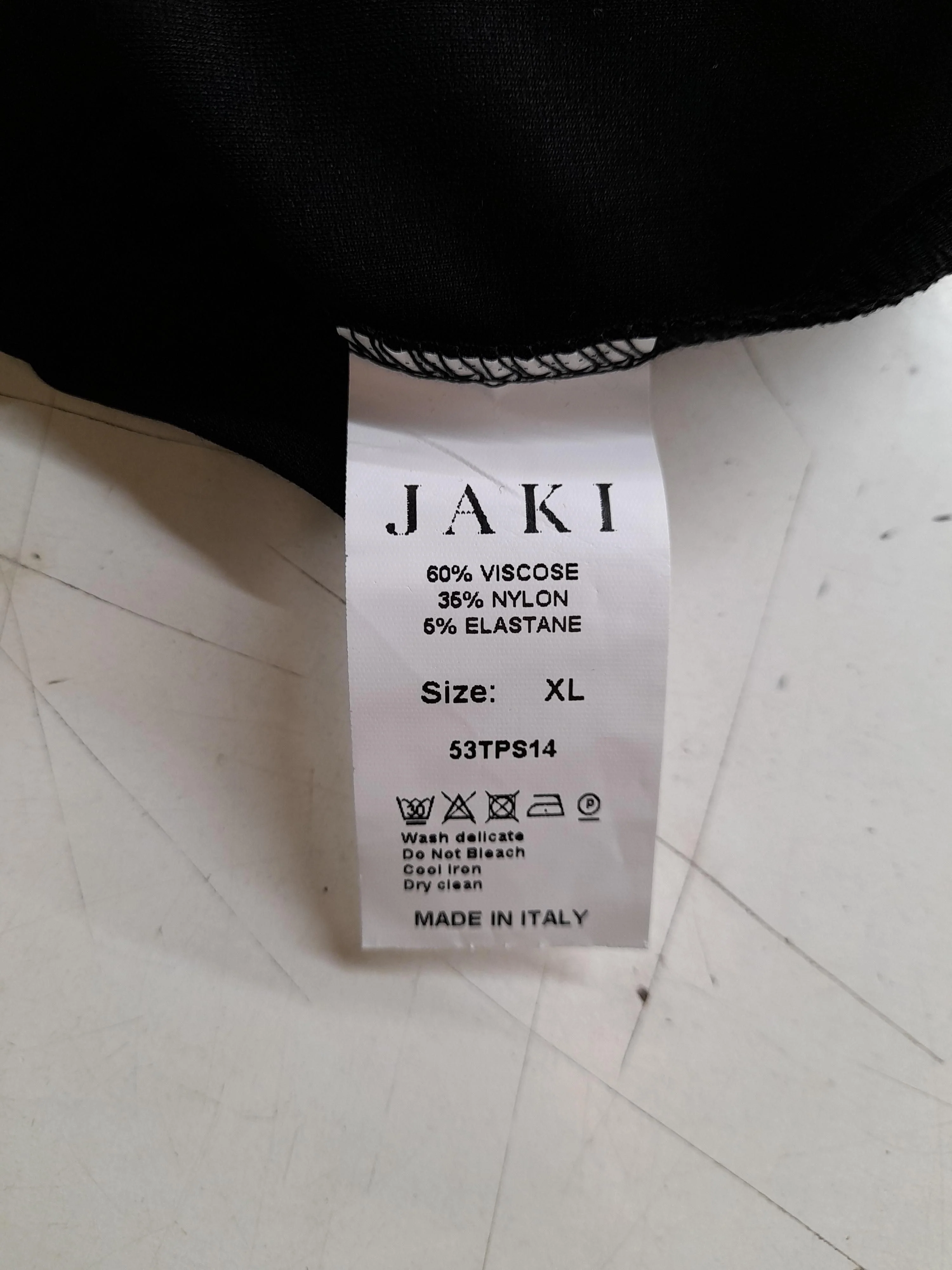JAKI LONDON Women's Top XL Black Viscose with Nylon, Elastane Basic - Image 6