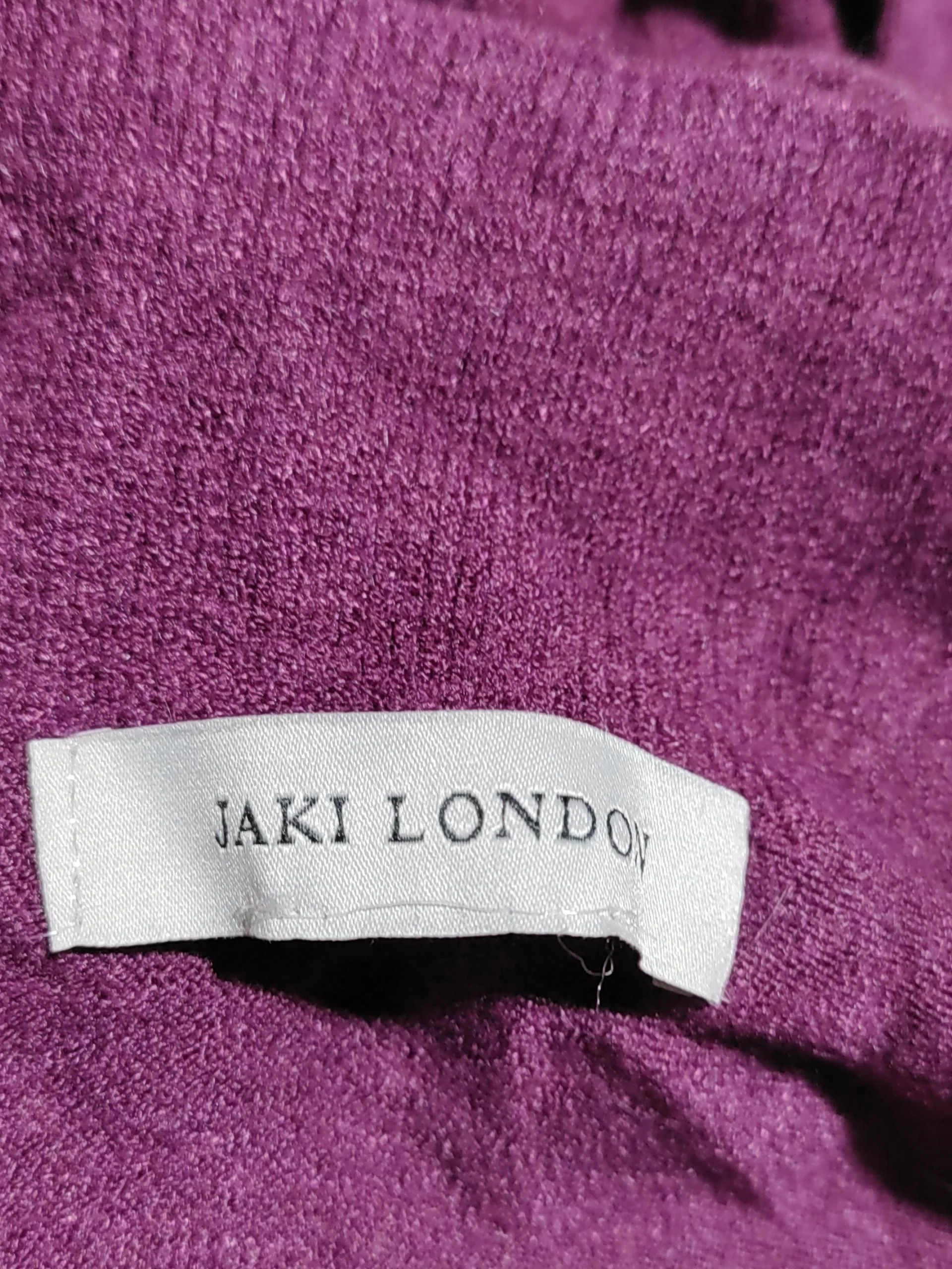 JAKI LONDON Women's Trousers W 26 in Purple 100% Other Wide-Leg Sweatpants - Image 7