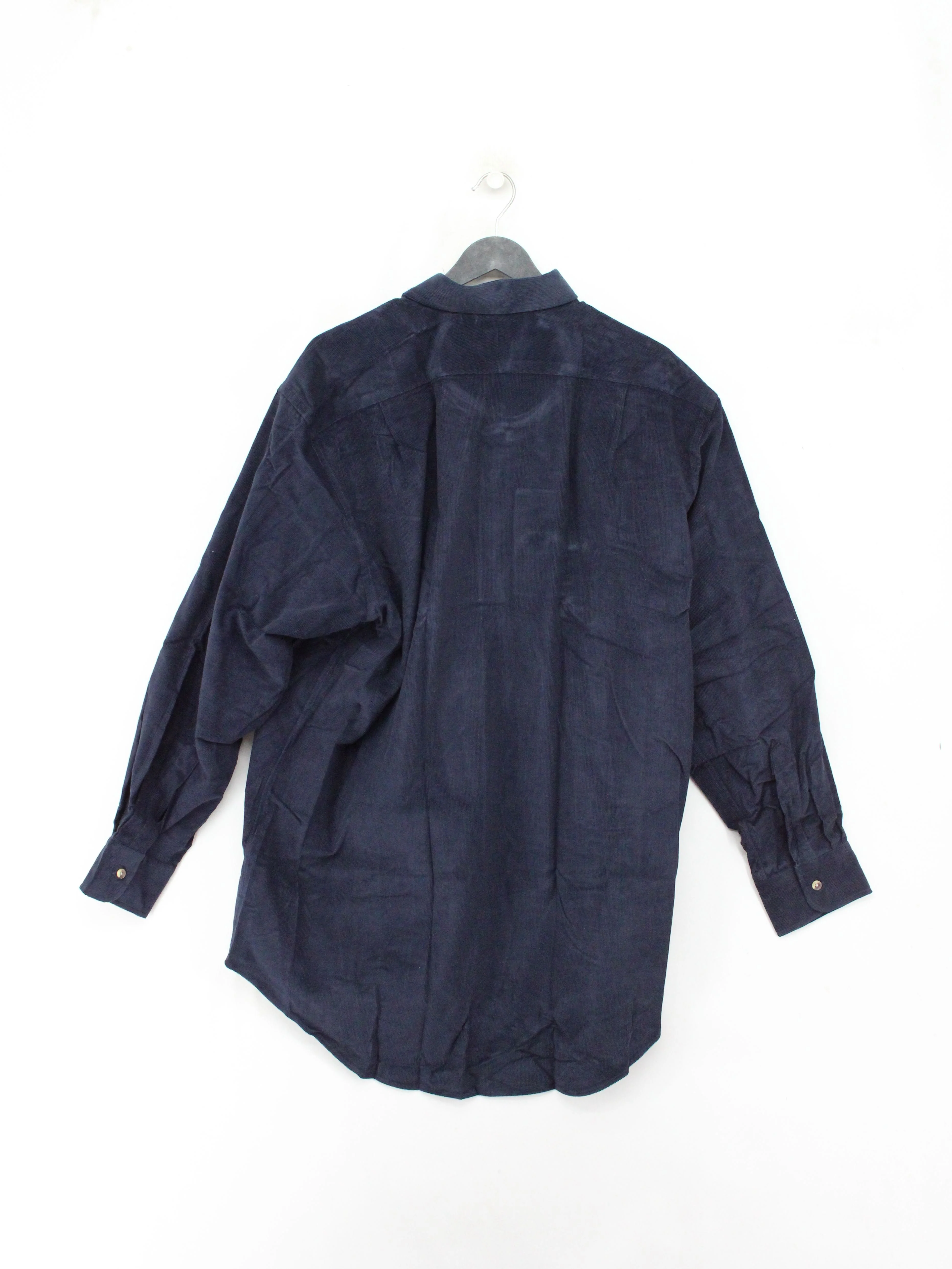 James Meade Men's Shirt XL Blue 100% Cotton Basic - Image 2