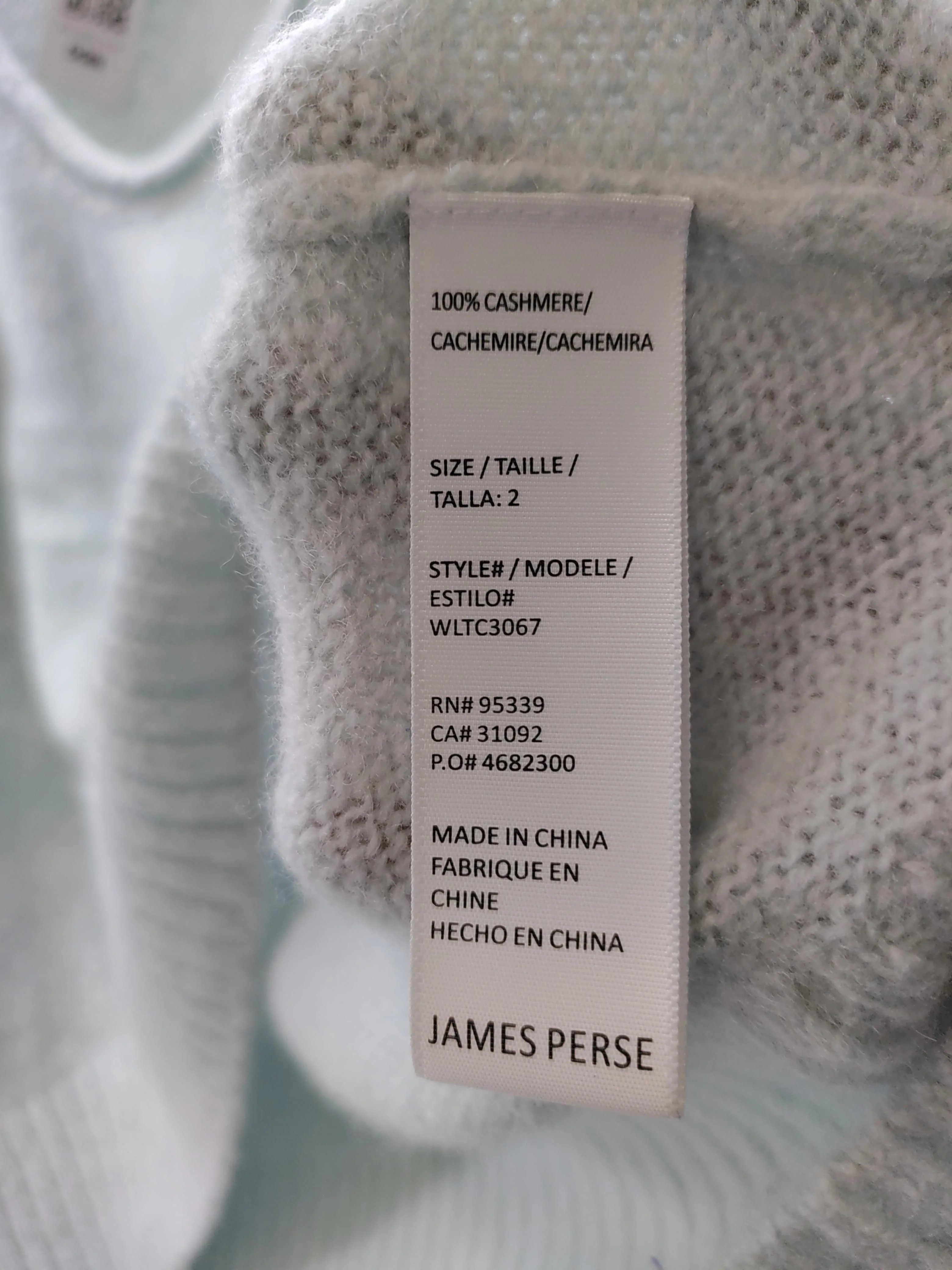 James Perse Women's Jumper UK 6 Blue 100% Cashmere V-Neck Pullover - Image 6
