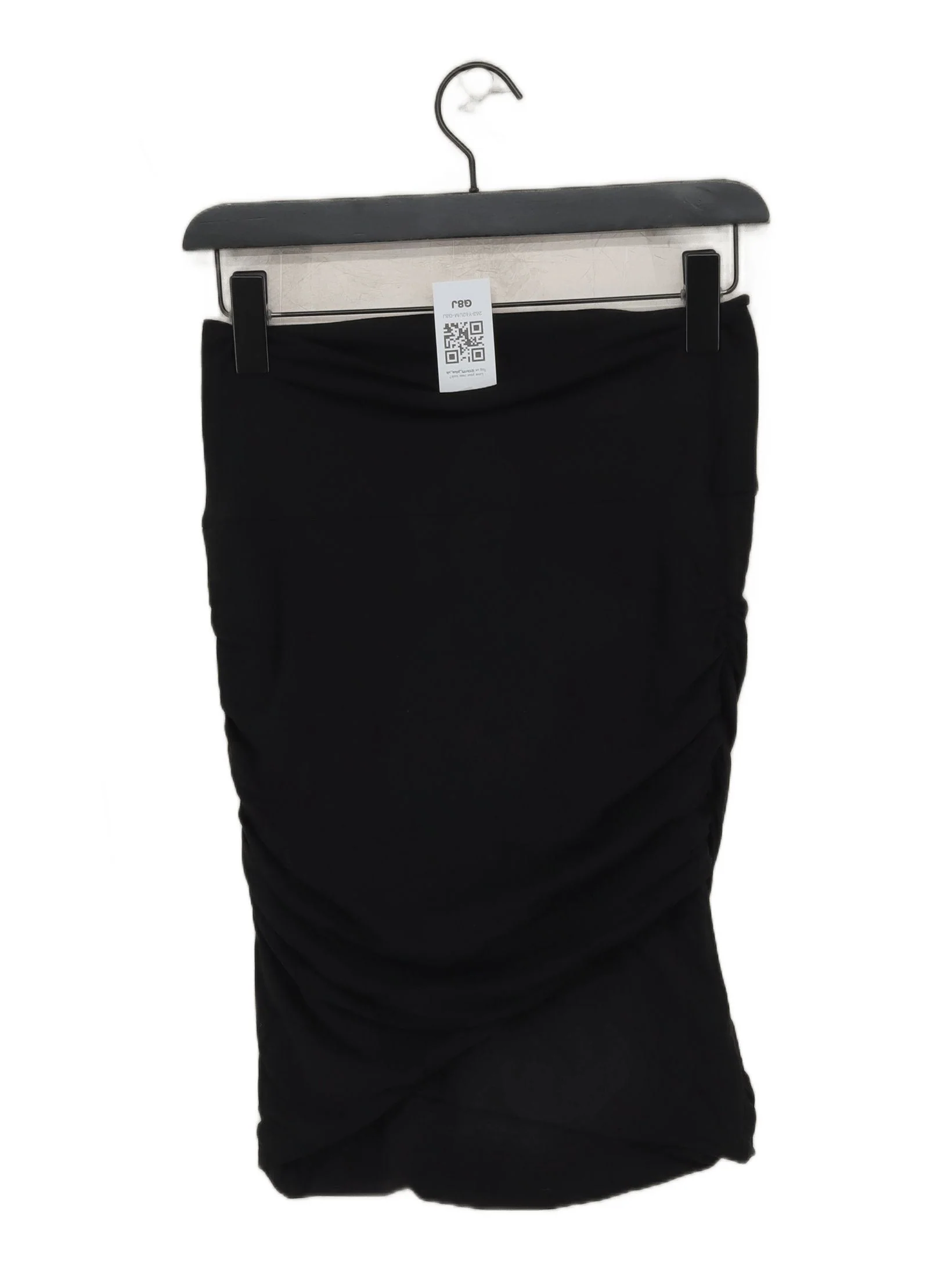 James Perse Women's Mini Skirt L Black Cotton with Spandex Short Mini
