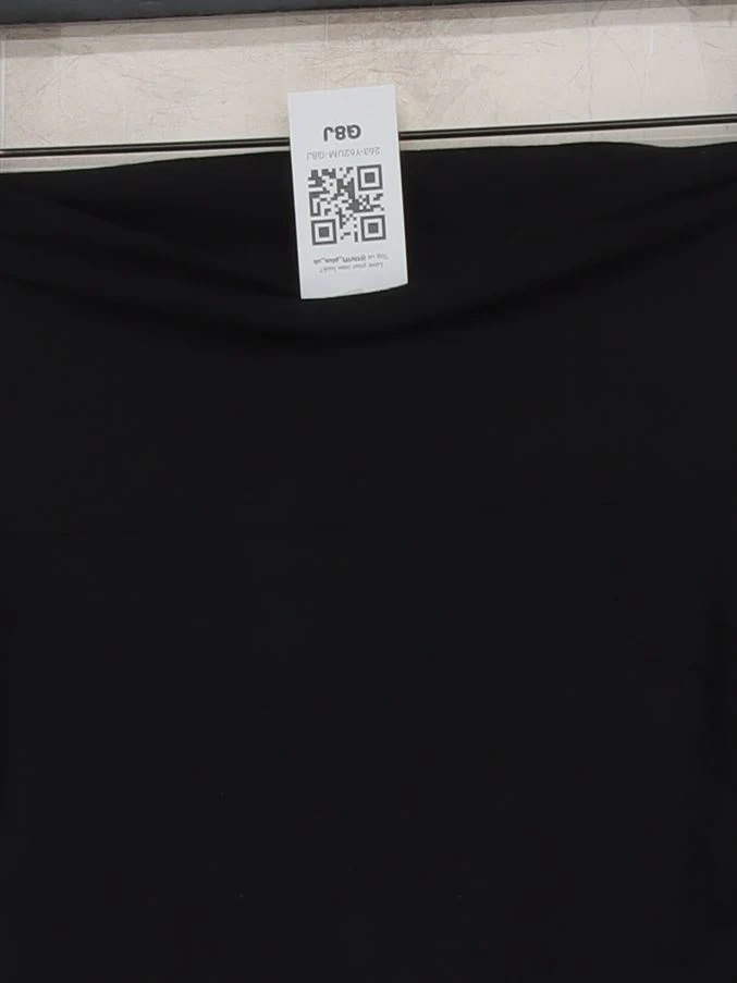 James Perse Women's Mini Skirt L Black Cotton with Spandex Short Mini - Image 3