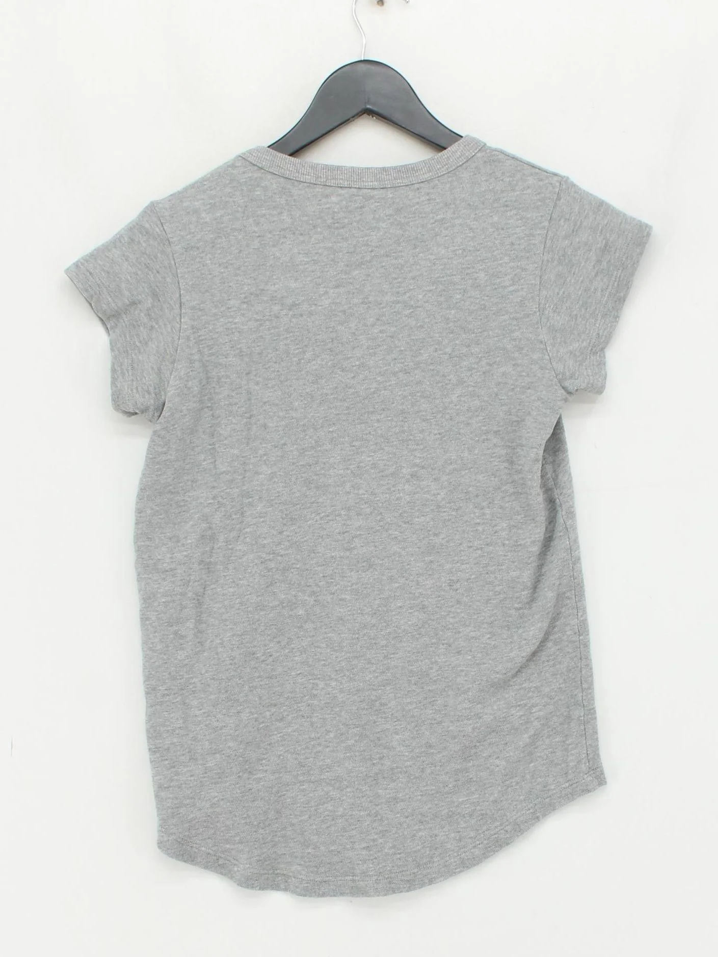 James Perse Women's T-Shirt XXS Grey 100% Cotton Short Sleeve Round Neck Basic - Image 2