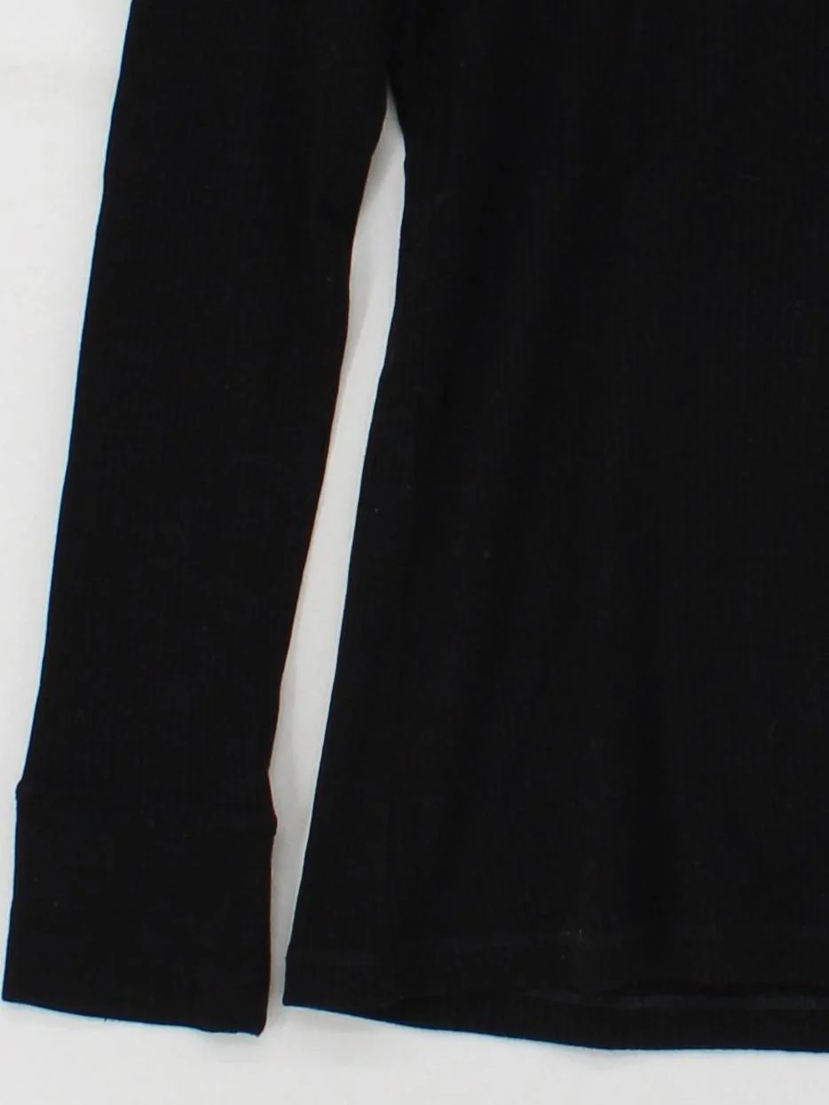 James Perse Women's Top L Black Lyocell Modal with Elastane Basic - Image 4