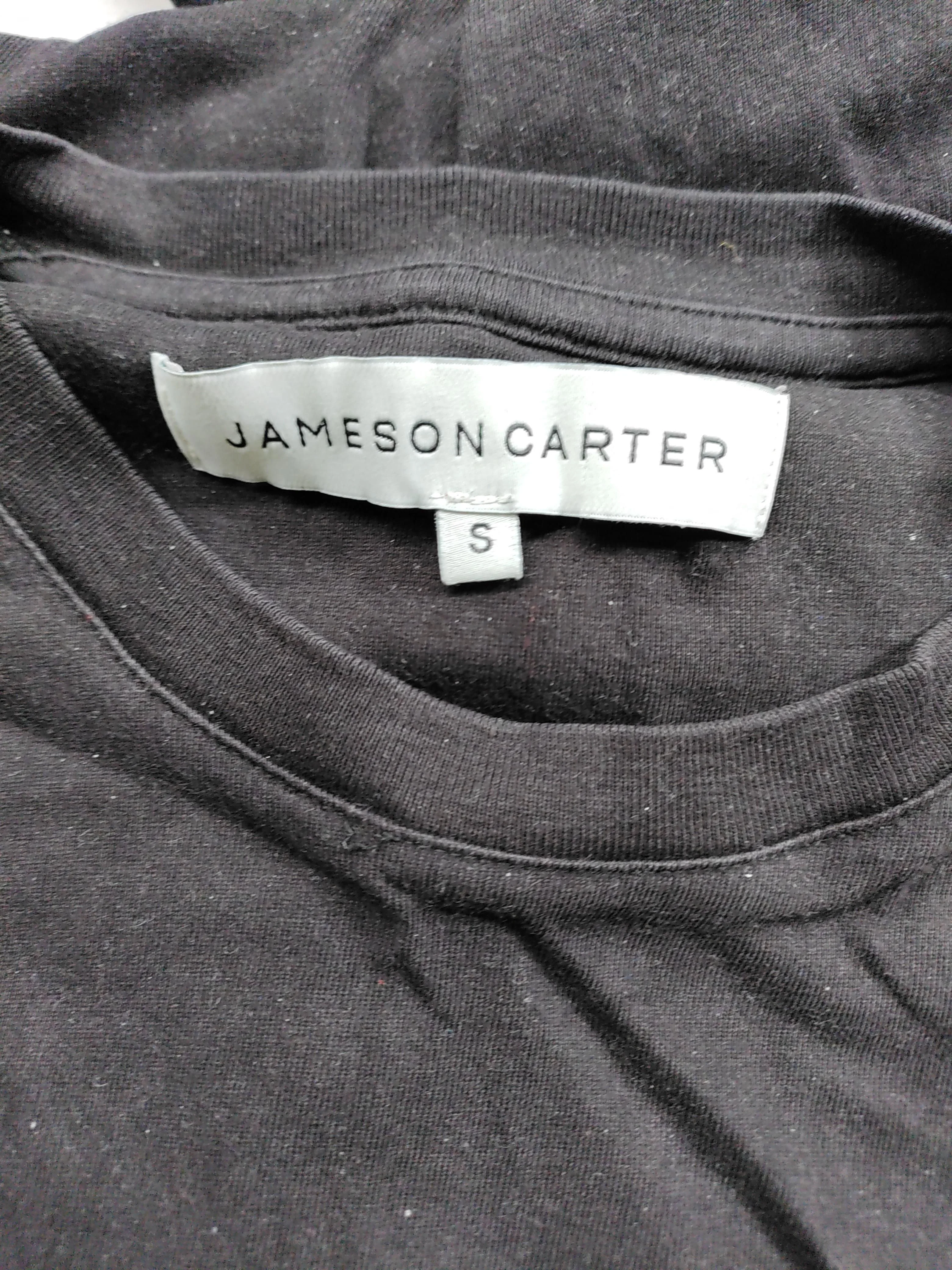 Jameson Carter Men's T-Shirt S Black Striped 100% Cotton Basic - Image 5