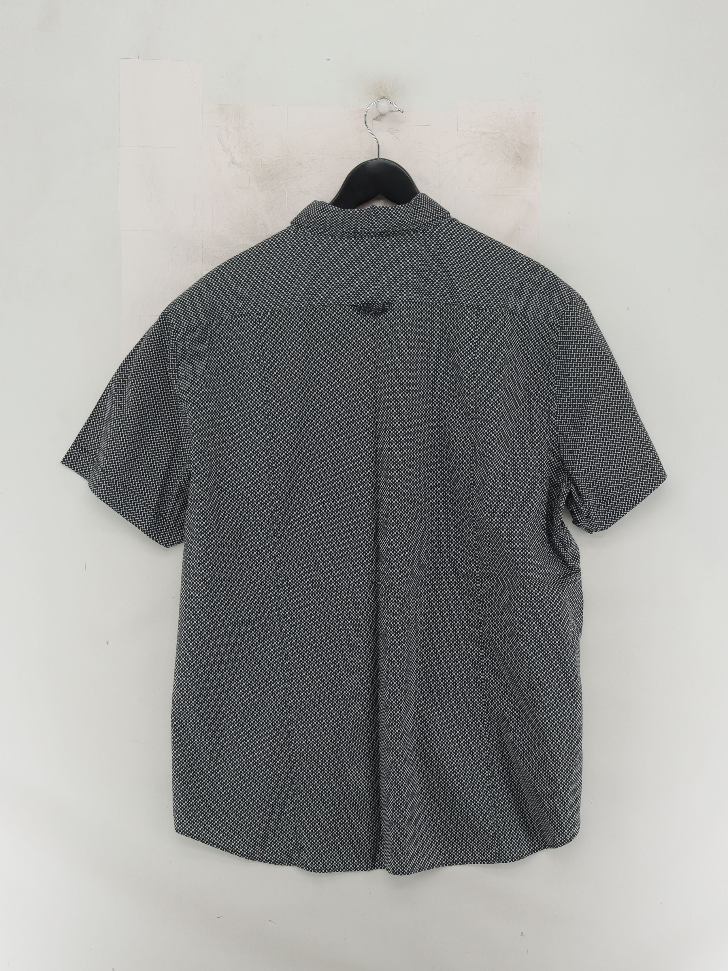 Jasper Conran Men's Shirt XXL Black Geometric 100% Cotton Basic - Image 2