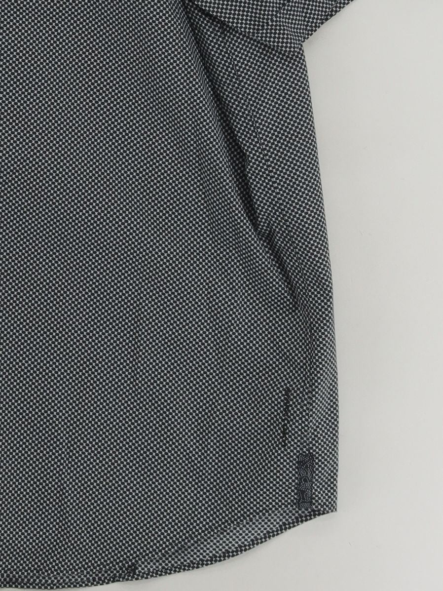 Jasper Conran Men's Shirt XXL Black Geometric 100% Cotton Basic - Image 4