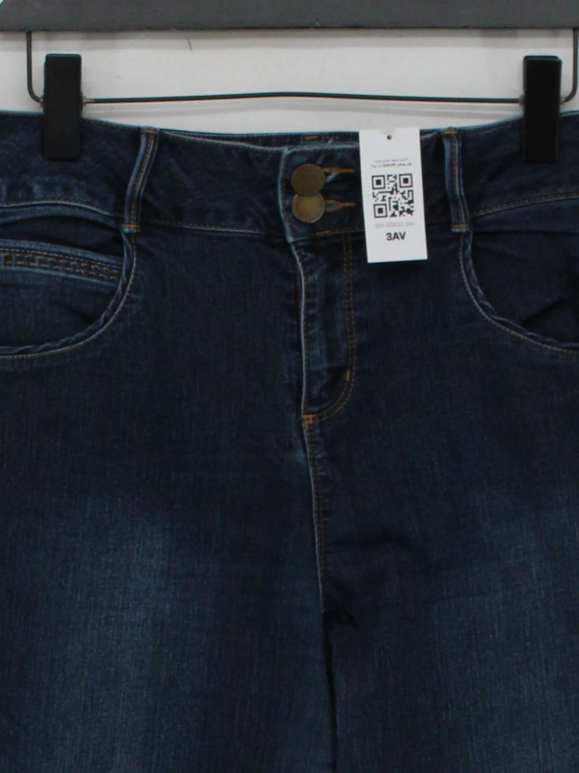 Jasper Conran Women's Jeans UK 16 Blue Cotton with Polyester, Elastane Skinny - Image 3