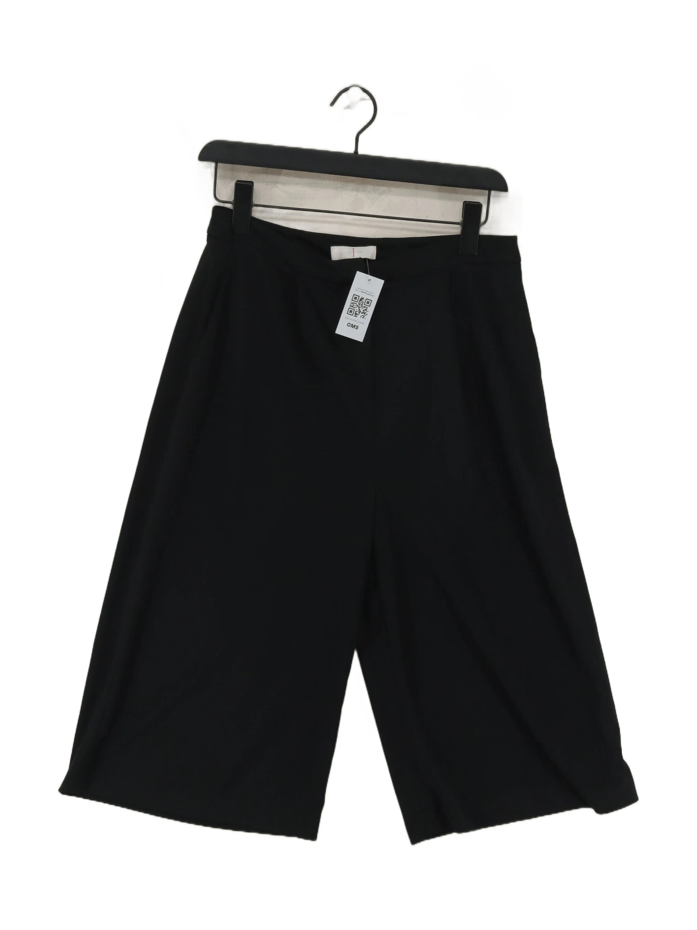 Jasper Conran Women's Trousers UK 10 Black 100% Polyester Wide-Leg Capri