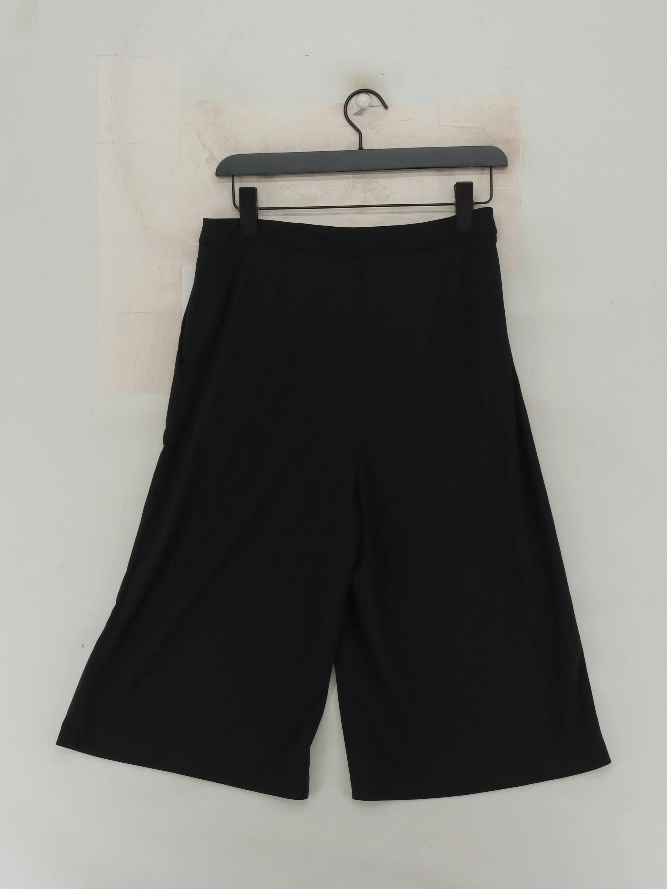 Jasper Conran Women's Trousers UK 10 Black 100% Polyester Wide-Leg Capri - Image 2