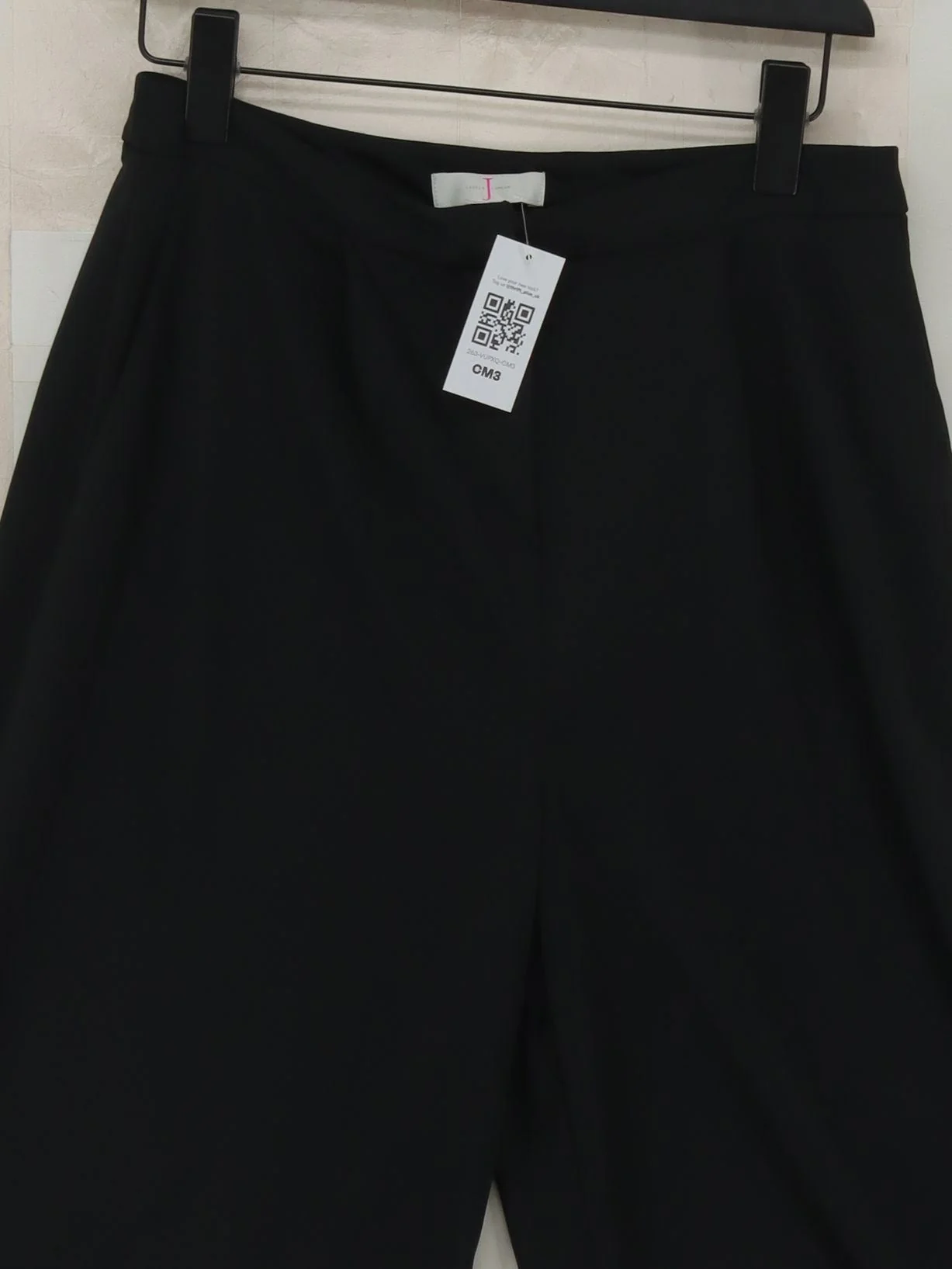 Jasper Conran Women's Trousers UK 10 Black 100% Polyester Wide-Leg Capri - Image 3