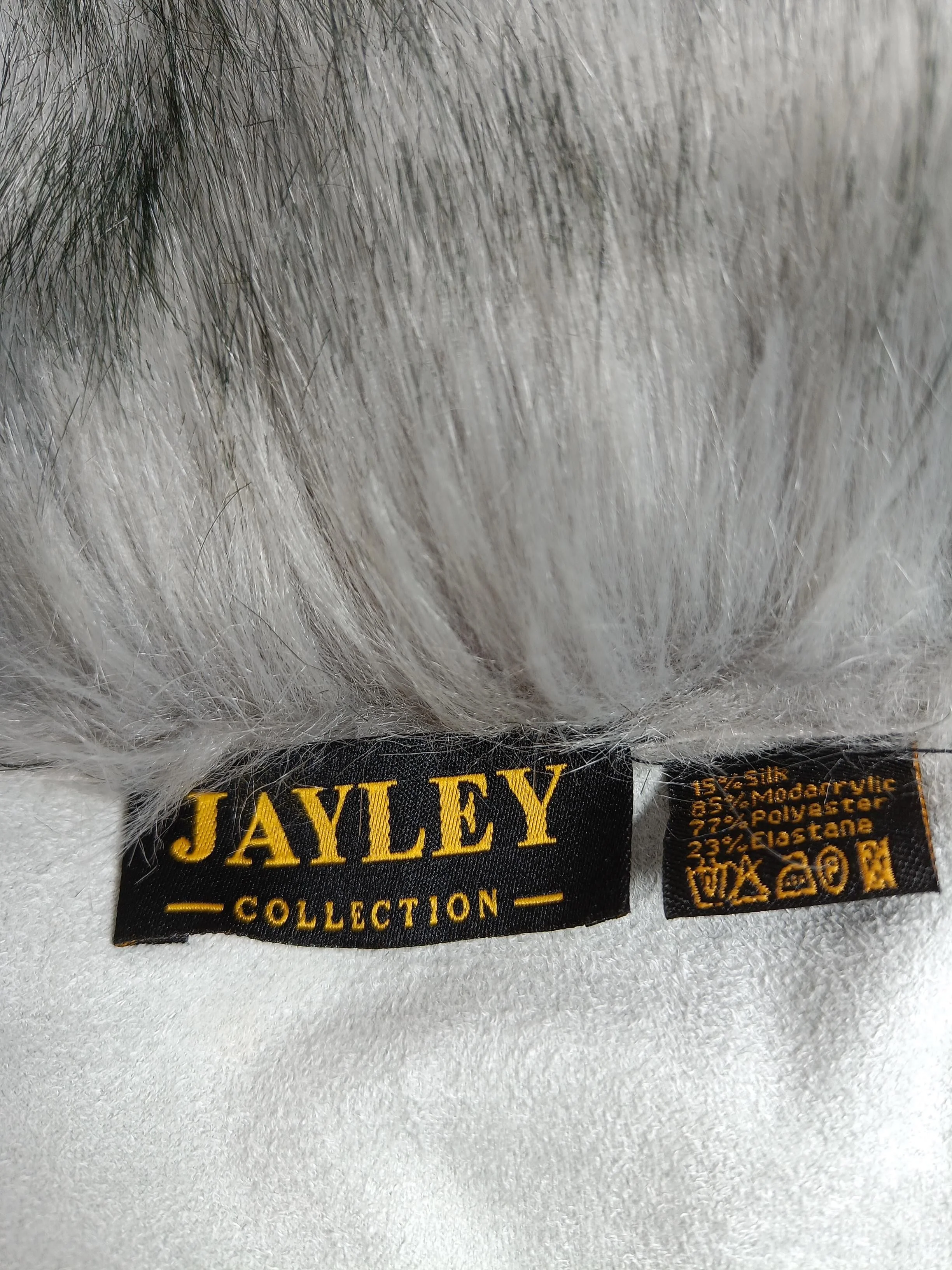 Jayley Collection Women's Coat Chest: 38 in Grey Acrylic - Image 5