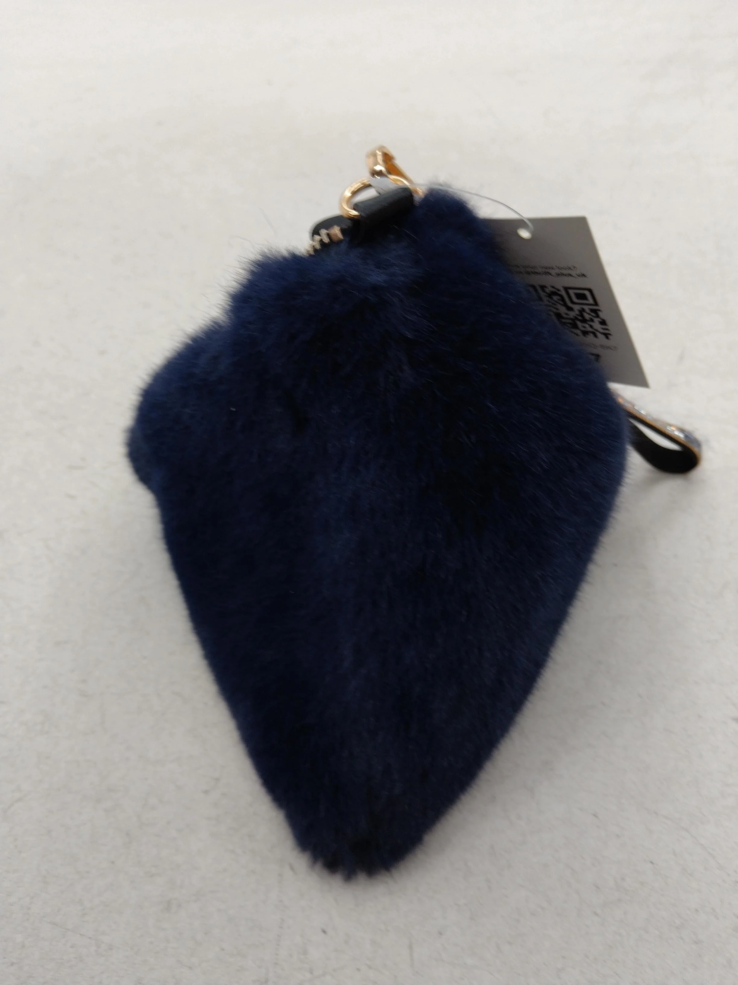 JayLey Women's Purse Blue 100% Faux Fur - Image 2