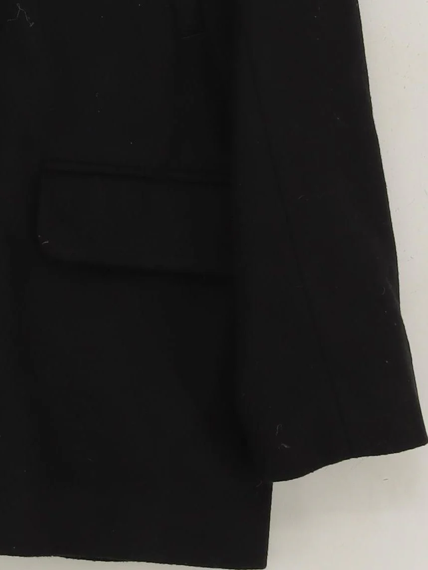 Jeff Banks Men's Coat L Black Wool with Polyester, Cashmere Pea Coat - Image 4