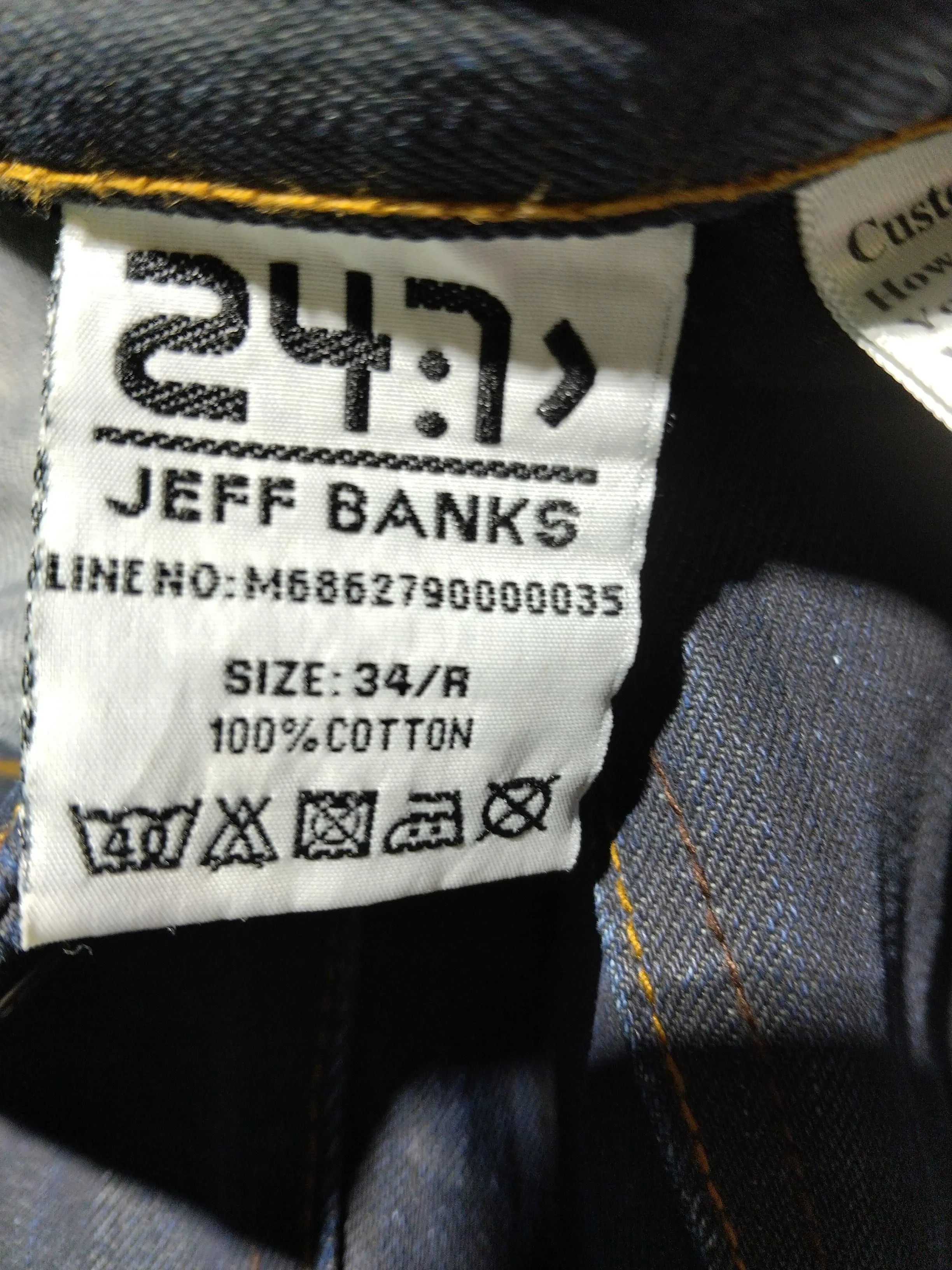 Jeff Banks Men's Jeans M Blue 100% Cotton Straight - Image 7