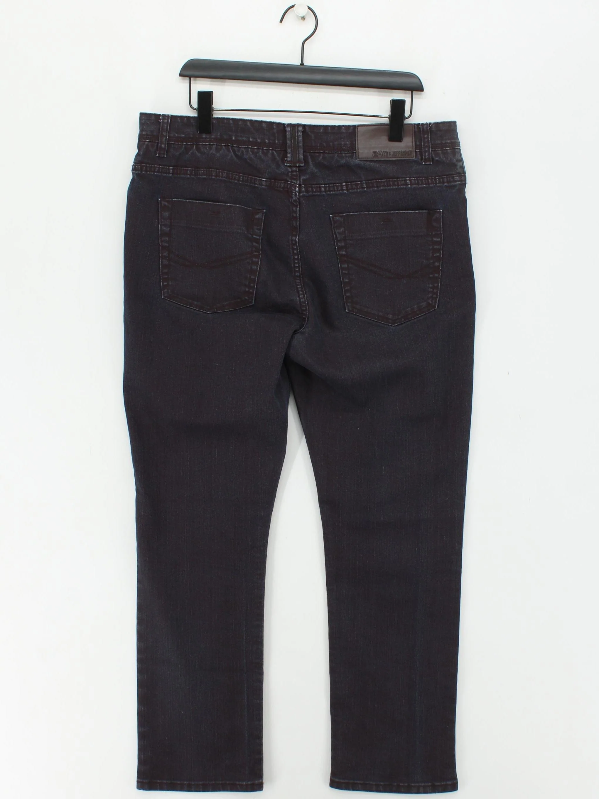 Jeff Banks Men's Jeans S Red Cotton with Polyester, Elastane Straight - Image 2