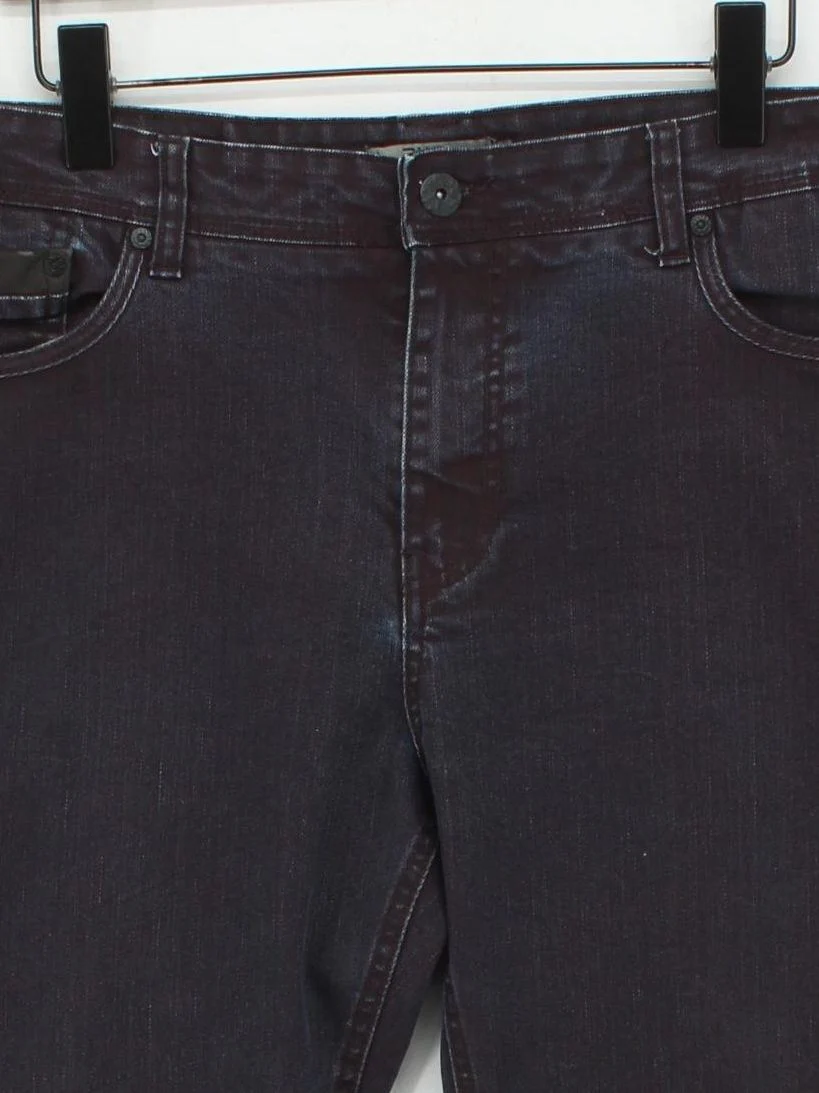 Jeff Banks Men's Jeans S Red Cotton with Polyester, Elastane Straight - Image 3