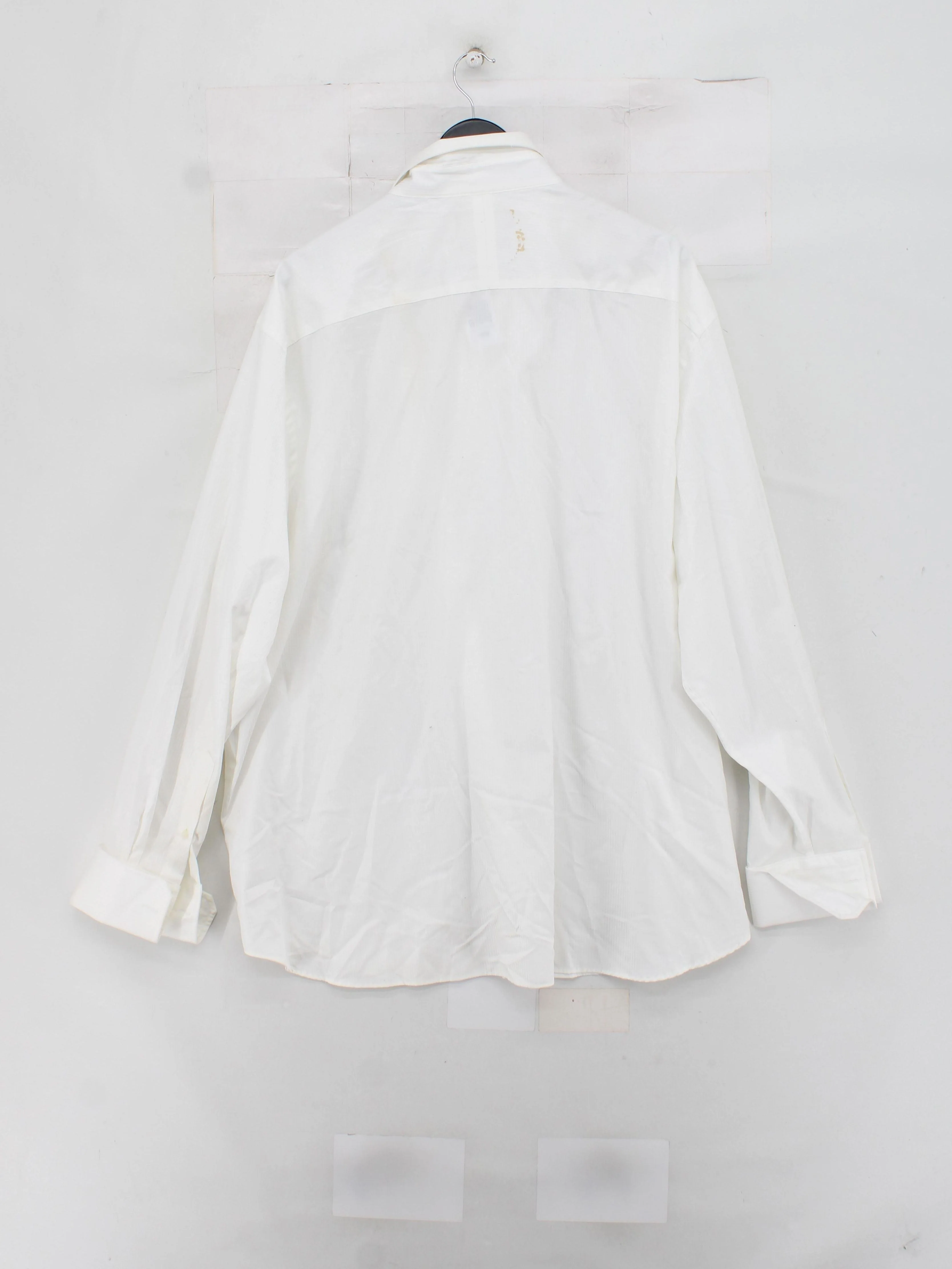 Jeff Banks Men's Shirt Collar: 20 in White 100% Cotton Basic - Image 2