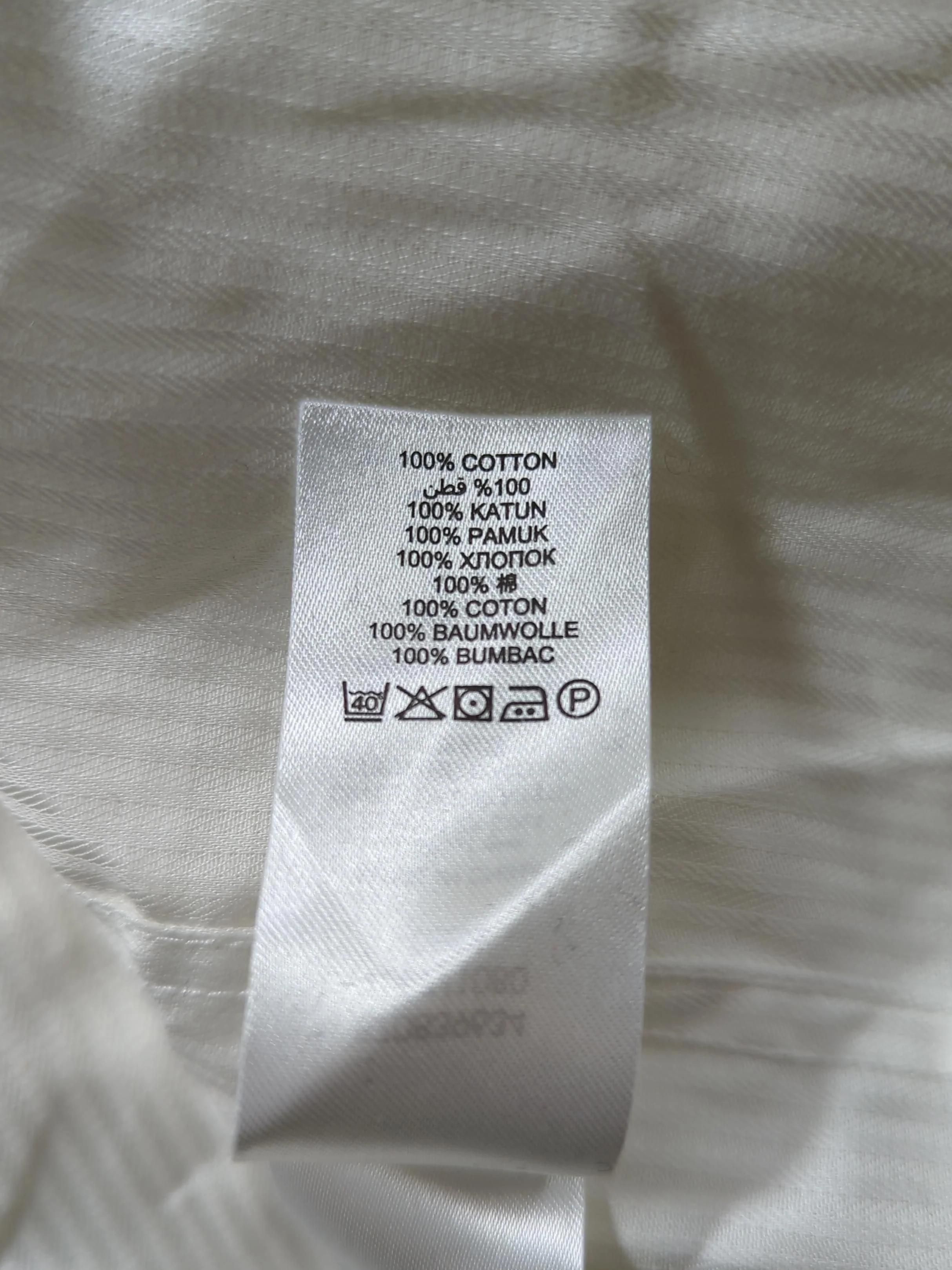 Jeff Banks Men's Shirt Collar: 20 in White 100% Cotton Basic - Image 7